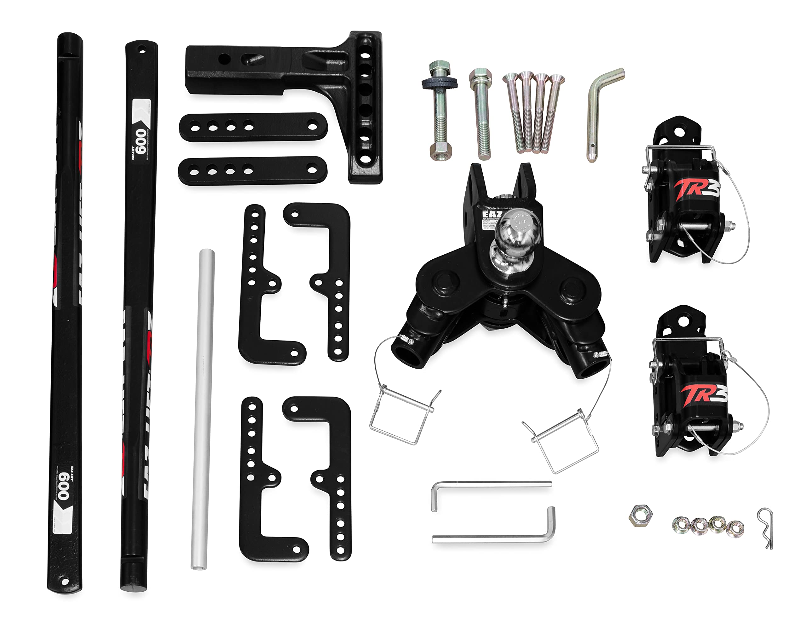 Camco Eaz-Lift Tr3 600Lb Weight Distribution Hitch Kit | Features 800Lb Max Tongue Weight Rating, Pre-Installed 2-5/16-Inch Hitch Ball, And Adjustable Sway Control | (48901)