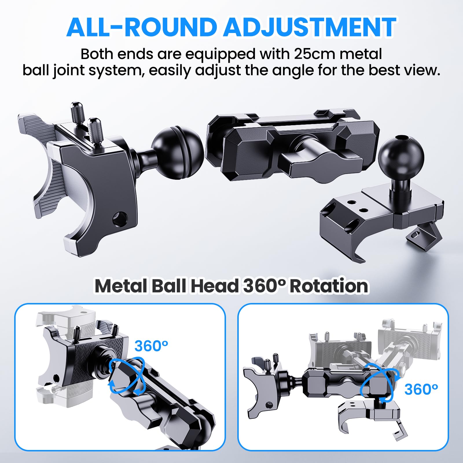 Diamooky Upgraded Metal Phone Mount For Jeep Wrangler Jl Jlu 2018-2023 And Gladiator Jt 2020 2021 2022 2023 Phone Holder Dash Mo