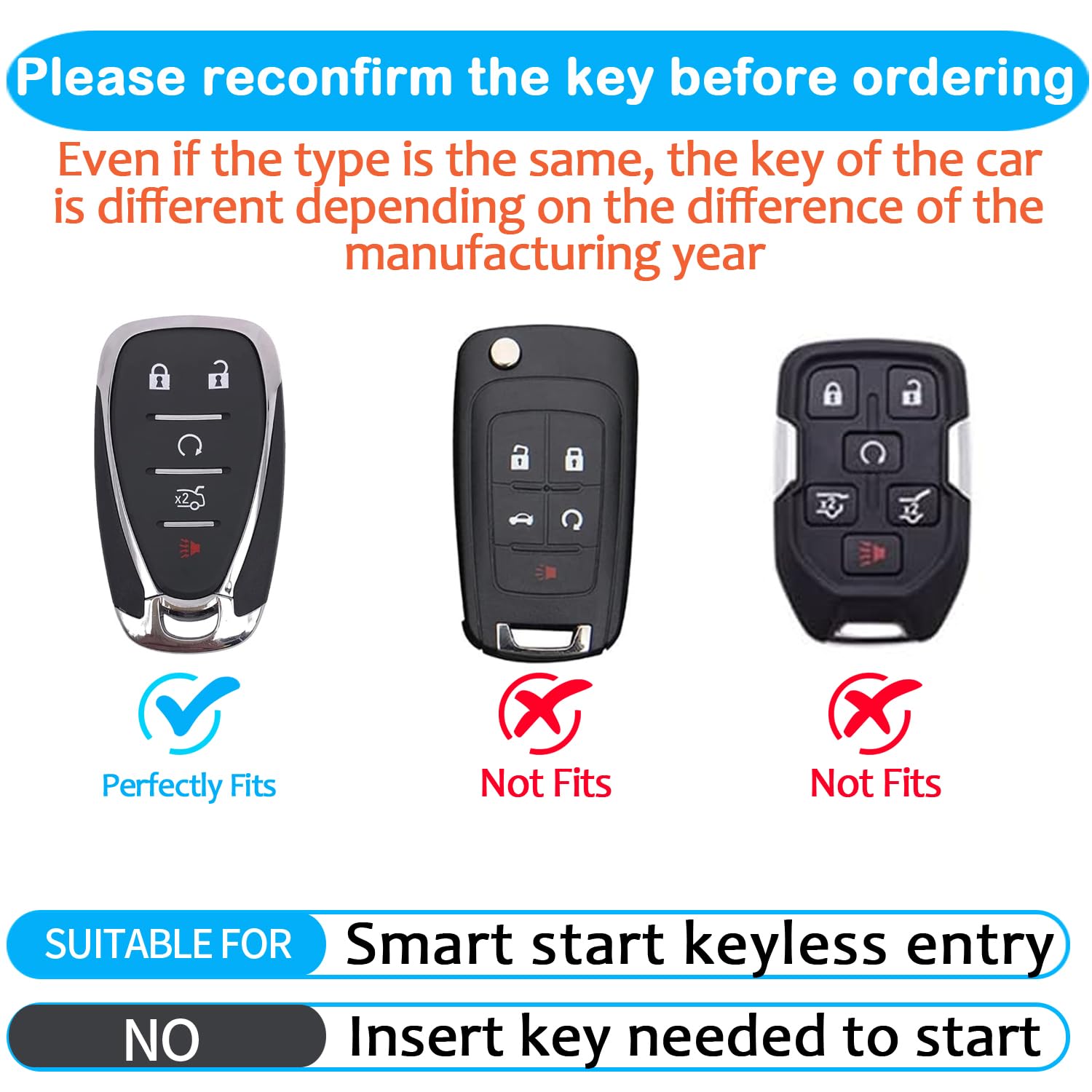 Tukellen For Chevrolet Key Fob Cover Special Soft Tpu Key Case Key Shell Compatible With 2016-2024 Chevy Blazer Bolt Ev Camaro C