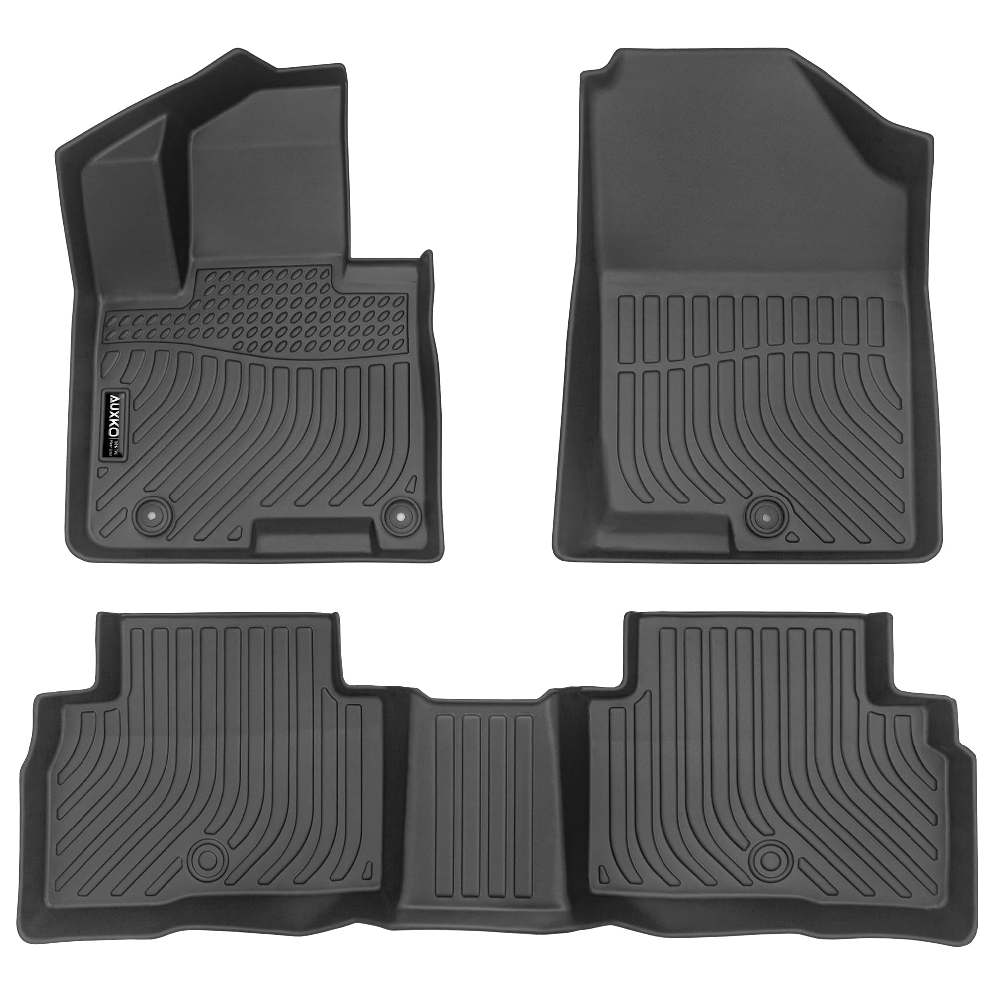Auxko All Weather Floor Mats Fit for Hyundai Tucson 2022-2025 Hybrid(Not Plug in) TPE Rubber Liners All Season Guard Odorless An