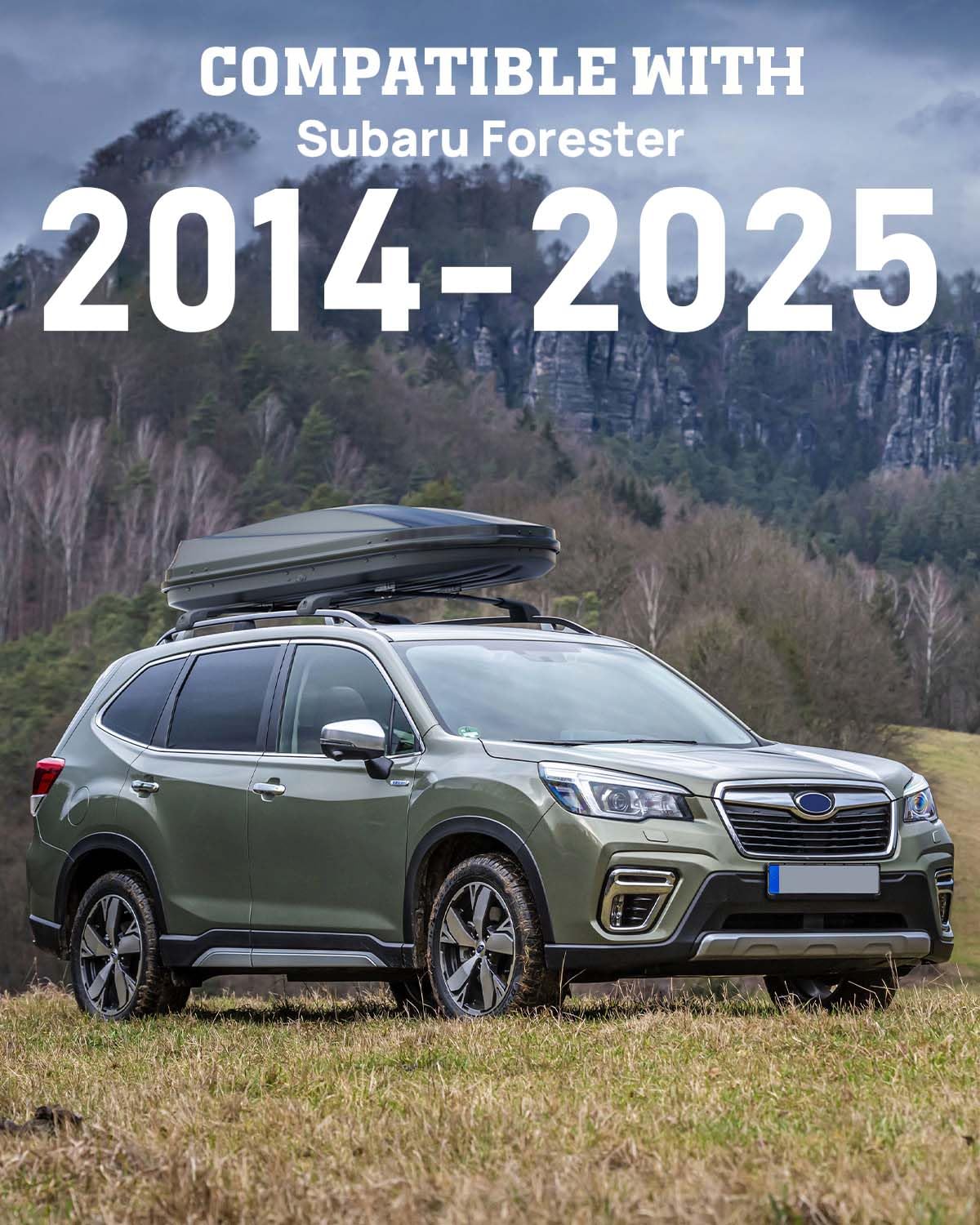 Hmmtyrack Lockable Car Roof Rack Cross Bars Compatible With Subaru Forester 2014-2025, Aluminum Cross Bar For Rooftop Cargo Carr