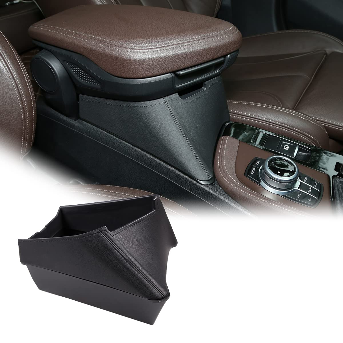 0054046448685 Yiwang Car Center Armrest Storage Box Container Tray For Bmw X1 F48 2016-2019, For Bmw X2 F47 2018 2019 Left Hand