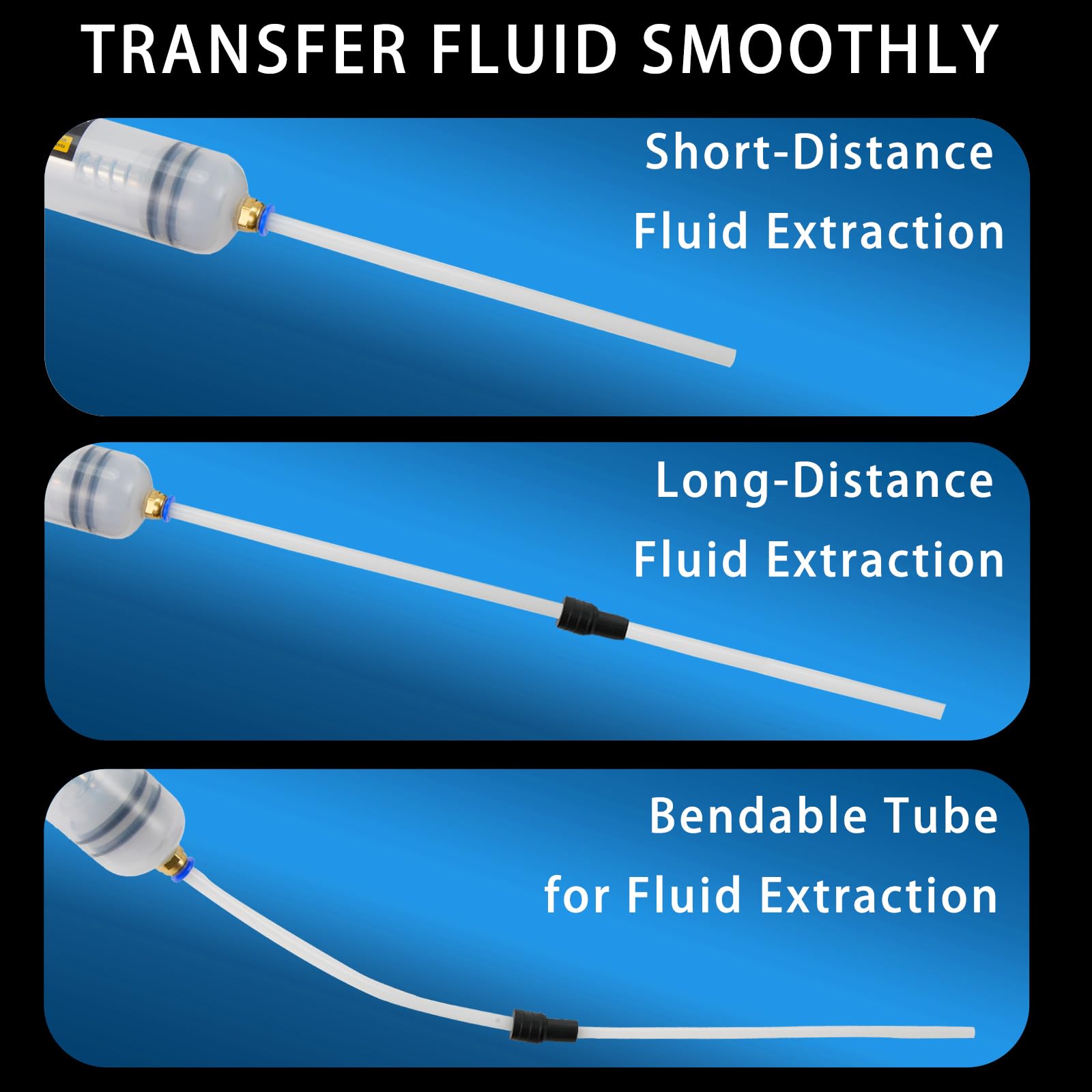 TTVVDDS Automotive Fluid Extractor Pump, 200 cc Oil Extractor Pump with Hose, Upgraded Oil Change Pump, Lightweight Oil Suction