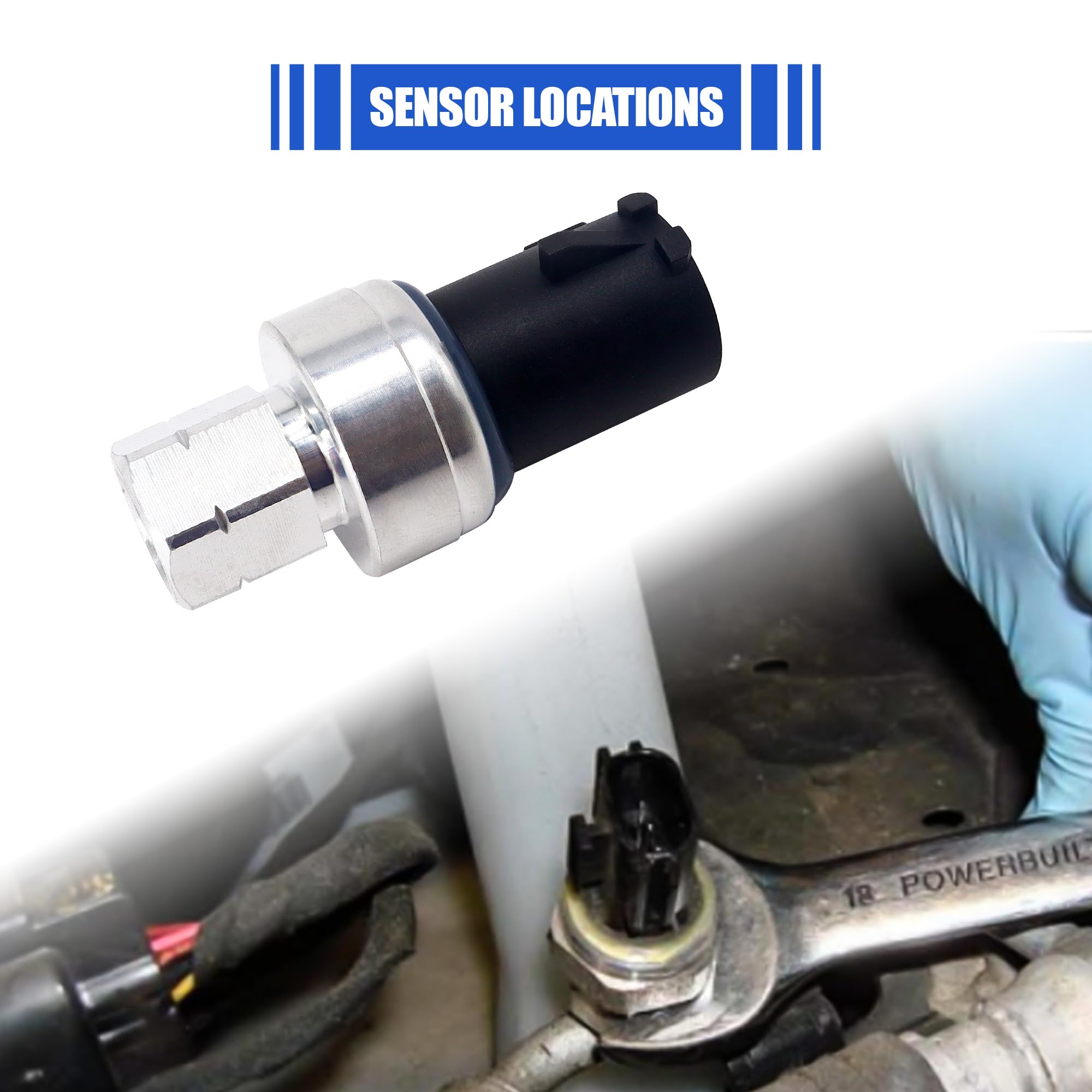 Hisport A/C Pressure Sensor Switch - Pressure Transducer Compatible With Chrysler Dodge Eagle Jeep Plymouth Ram Volkswagen, Repl