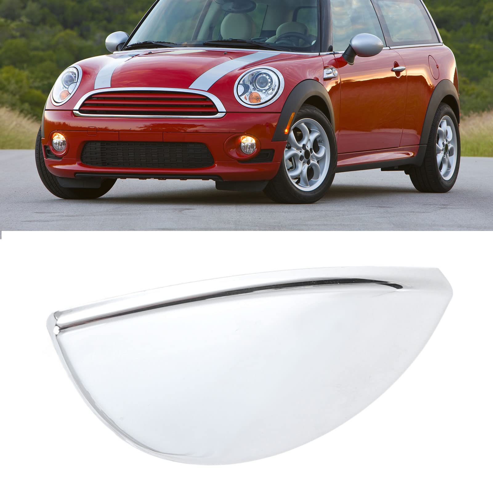 Aramox Headlight Washer Nozzle, Headlight Washer Nozzle Cap, Headlight Washer Spray Cover Headlight Headlight For Cooper R55 R57