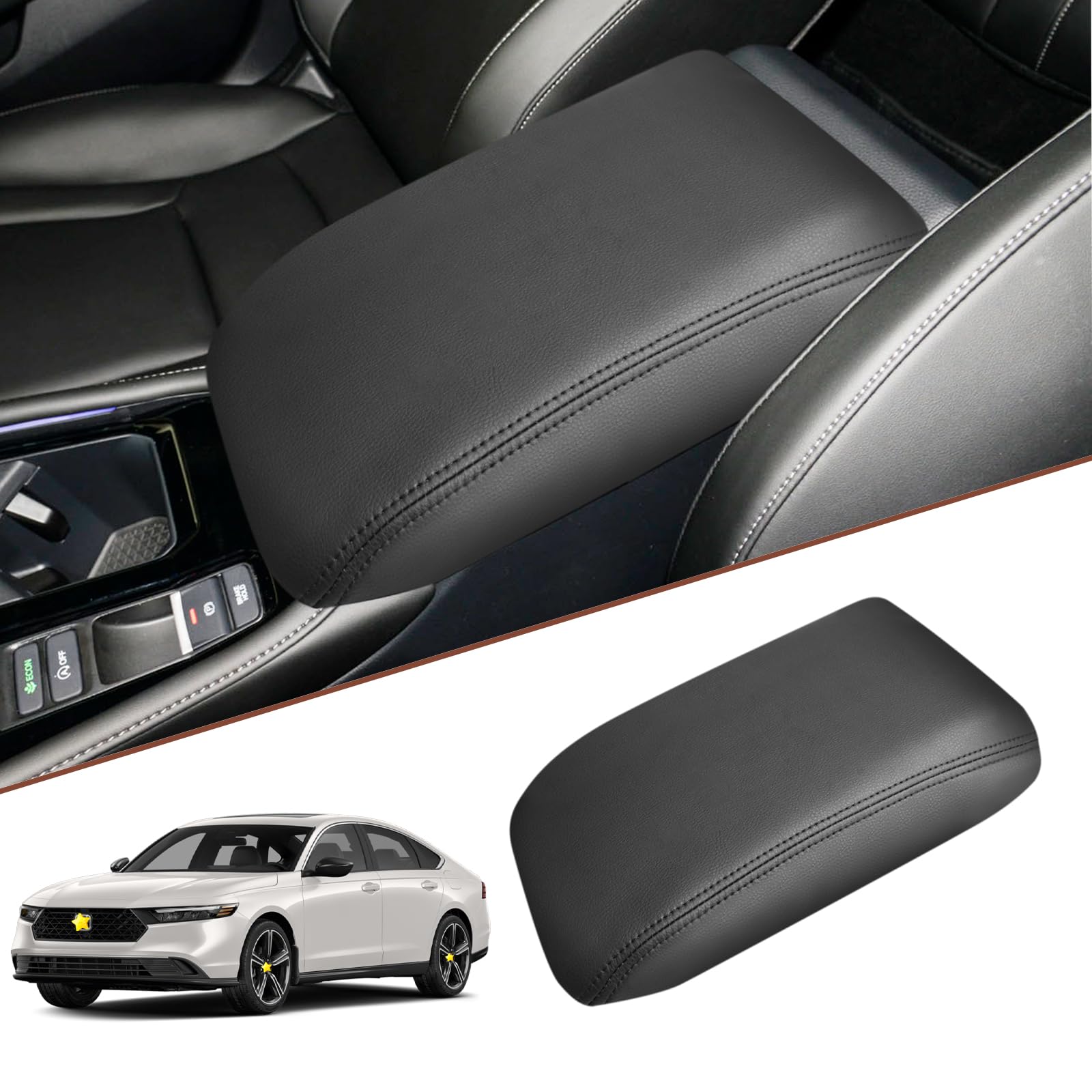 Sktu For 2023 2024 2025 Honda Accord Armrest Cover For 2023 2024 2025 Honda Accord Lx/Ex/Hybrid Sport/Hybrid Ex-L/Hybrid Sport-L