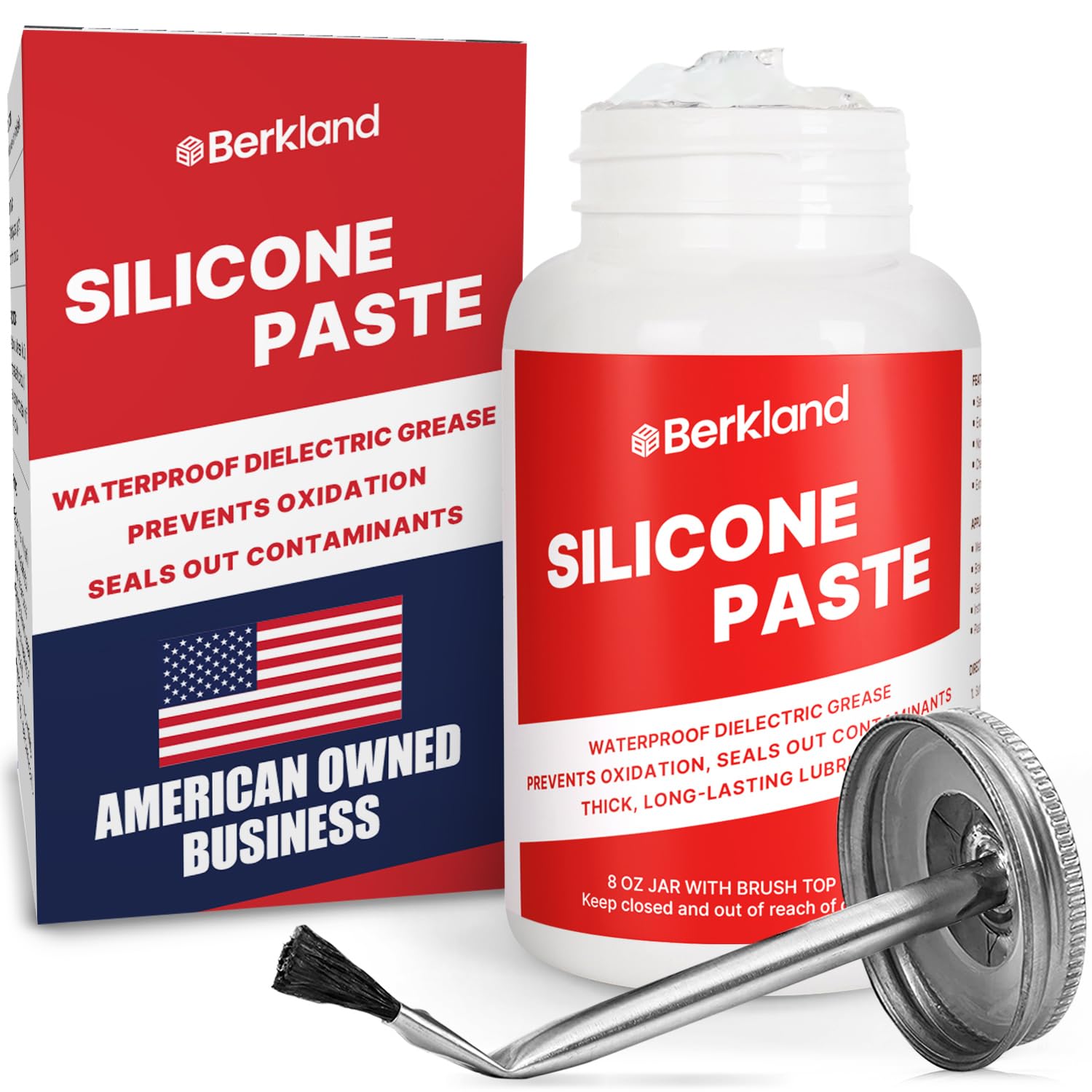 Silicone Paste Waterproof Dielectric Grease for Electrical Connectors, Spark Plugs, Automotive O-Ring Sealant, Brake Lube & Plum