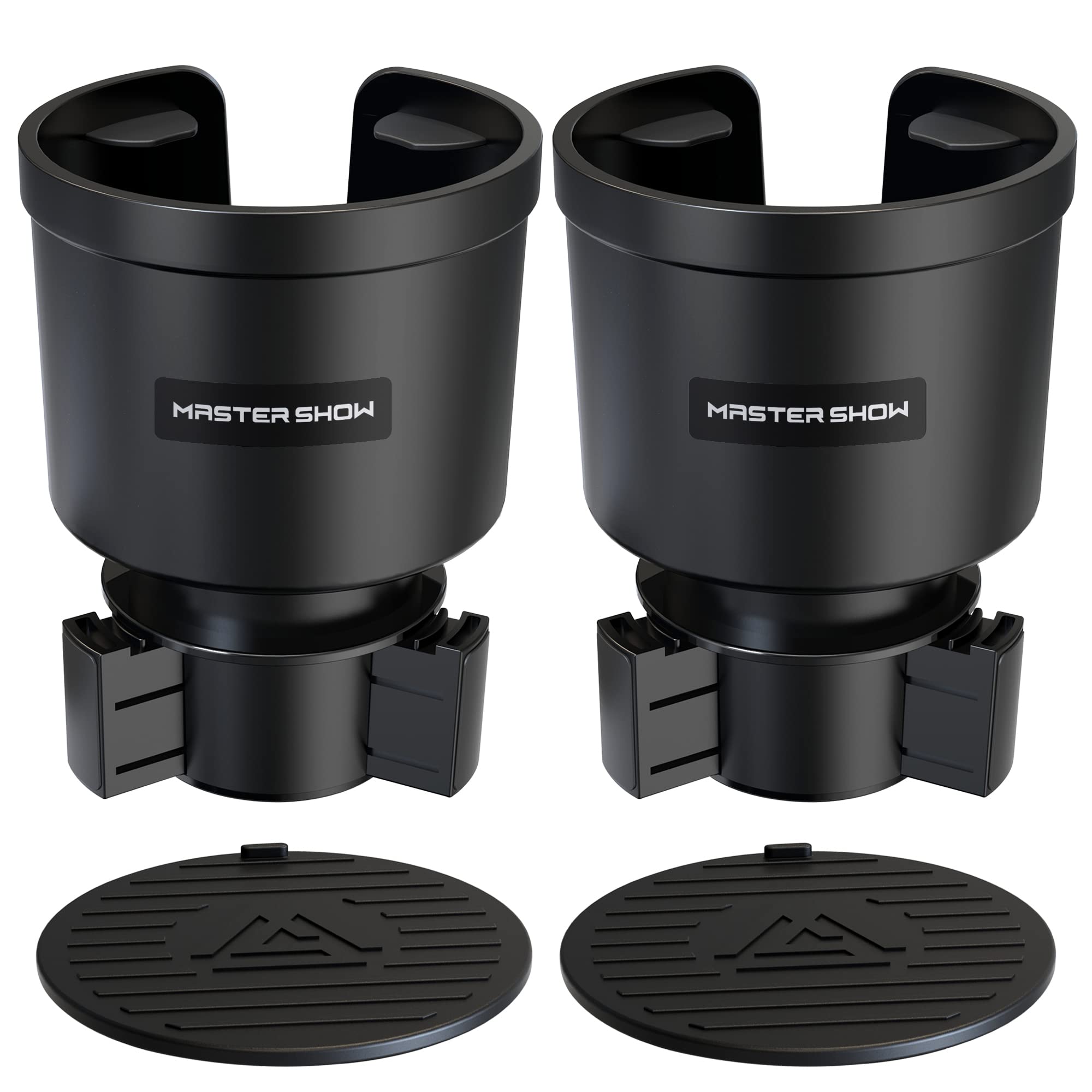 Upgraded Large Cup Holder Expander For Car With Offset Expandable Base Compatible With Yeti Mug10/14Oz Yeti Rambler 24/26/36/46Oz Hydro Flasks 32/40Oz Other Large Bottles In 3.4-4 Diameter