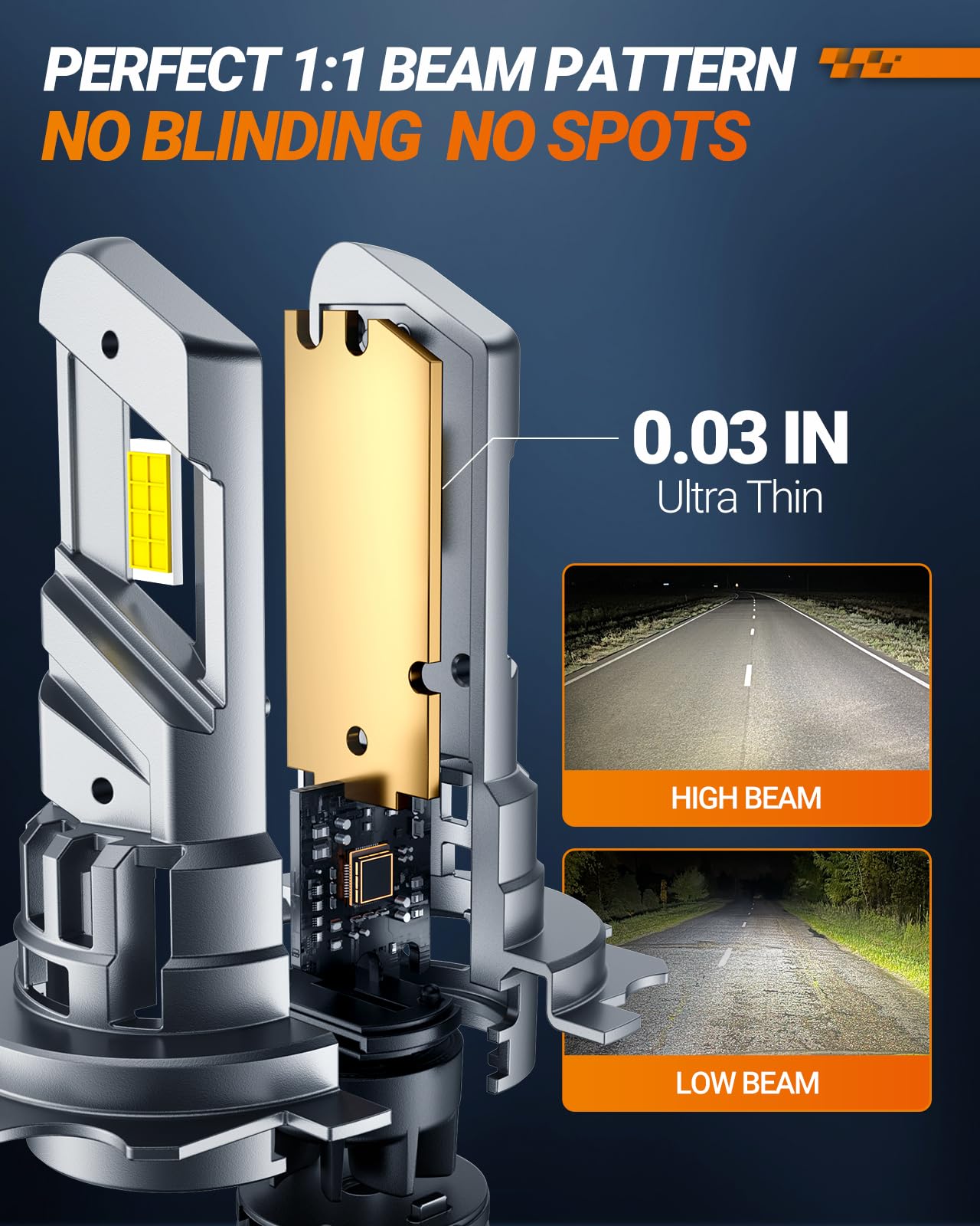 Sealight H7 Bulb, Fog Light 6500K With Cooling Fan, 1:1 Design Fog Light Bulb, 3-Min Plug-N-Play, Pack Of 2