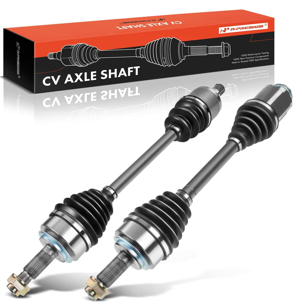 A-Premium Pair (2) Front CV Axle Shaft Assembly Compatible with Honda Accord 2003-2007 3.0L & Acura TL 2004-2006 3.2L, Front Lef
