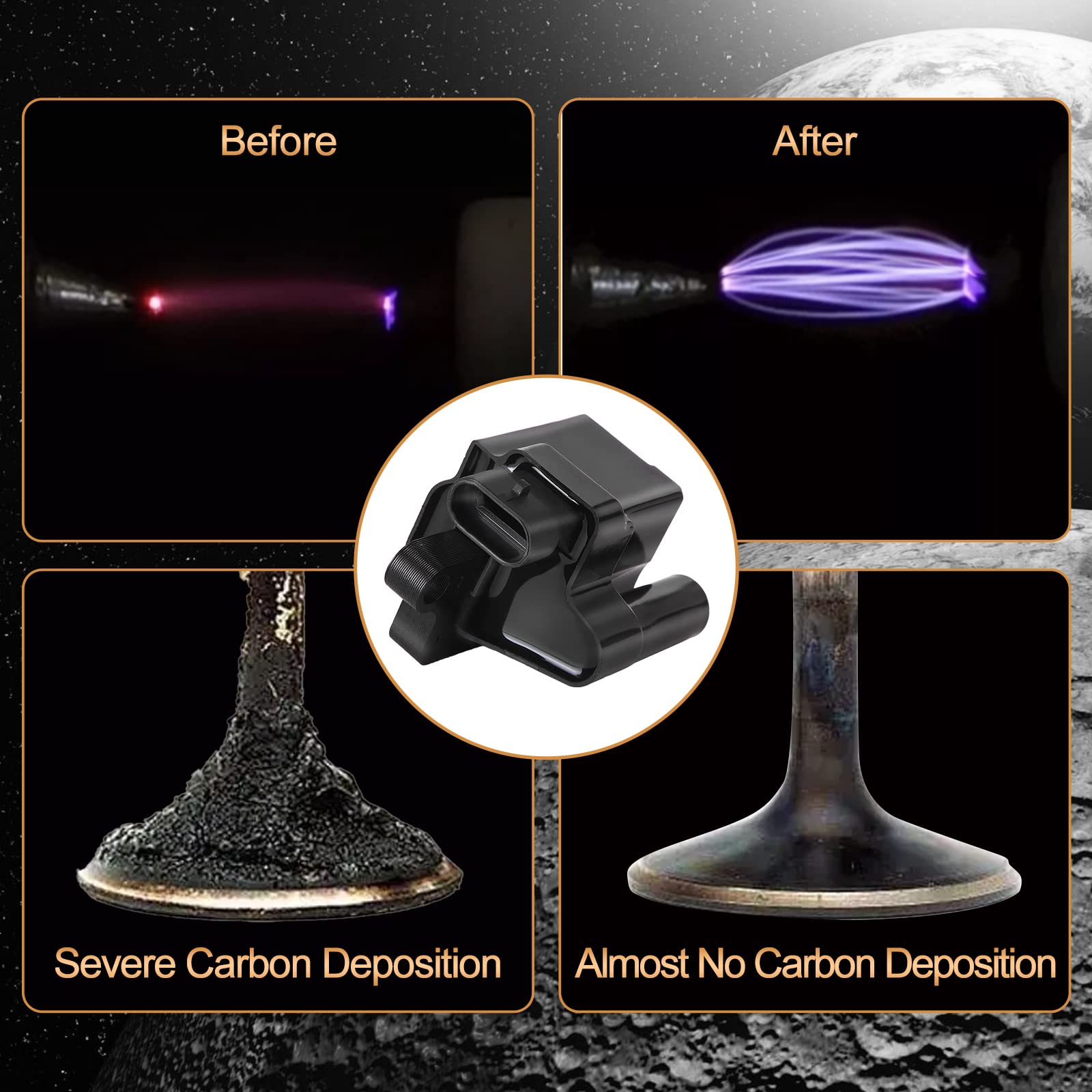 Square Ignition Coil Pack Set Of 8 Compatible With Chevy Silverado Avalanche Suburban 1500 2500 3500 Tahoe For Gmc Sierra For Ca