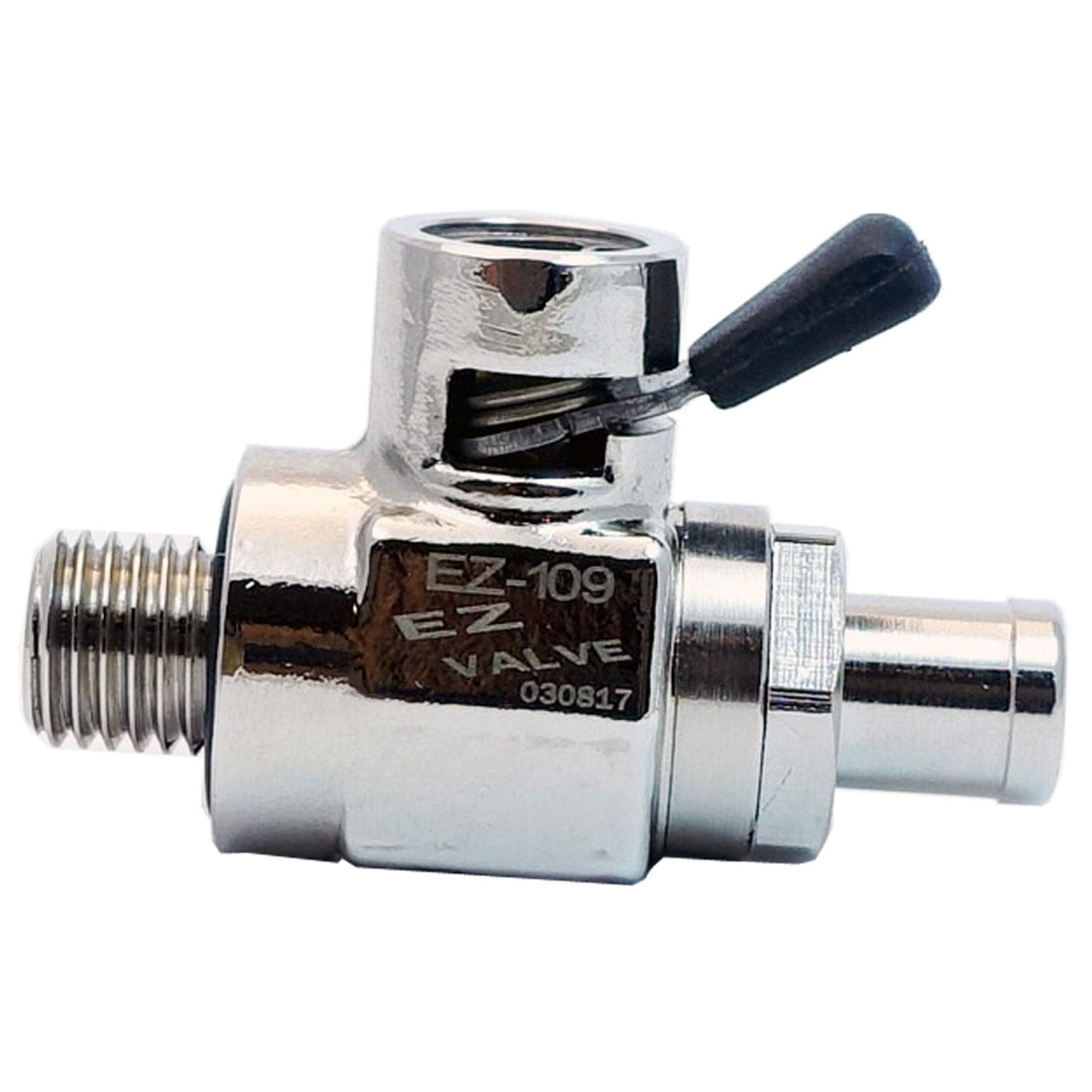 EZ-109(12mm-1.5) EZ Oil Drain Valve with removable Straight Hose End(H-001) Combo
