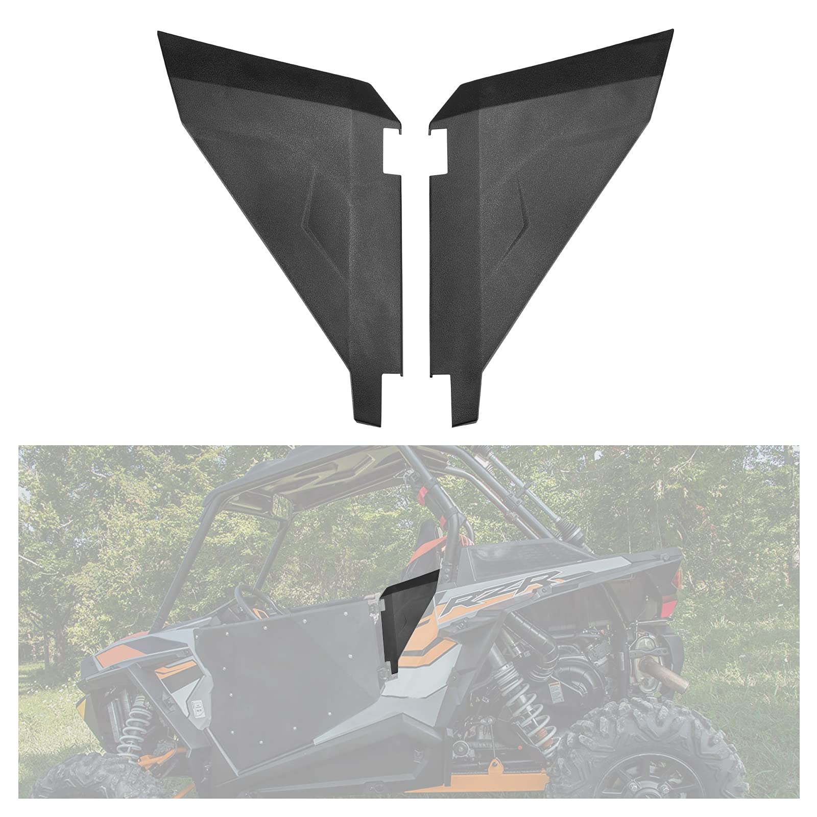 A & Utv Pro Lower Door Insert Panels For 2014-2020 Polaris Rzr 900 2 Seater Durable Door Accessories，Plastic With Built-In Metal Frame For Polaris 900/Fox/Eps/Epx Xc, Replace Oem # 2880207