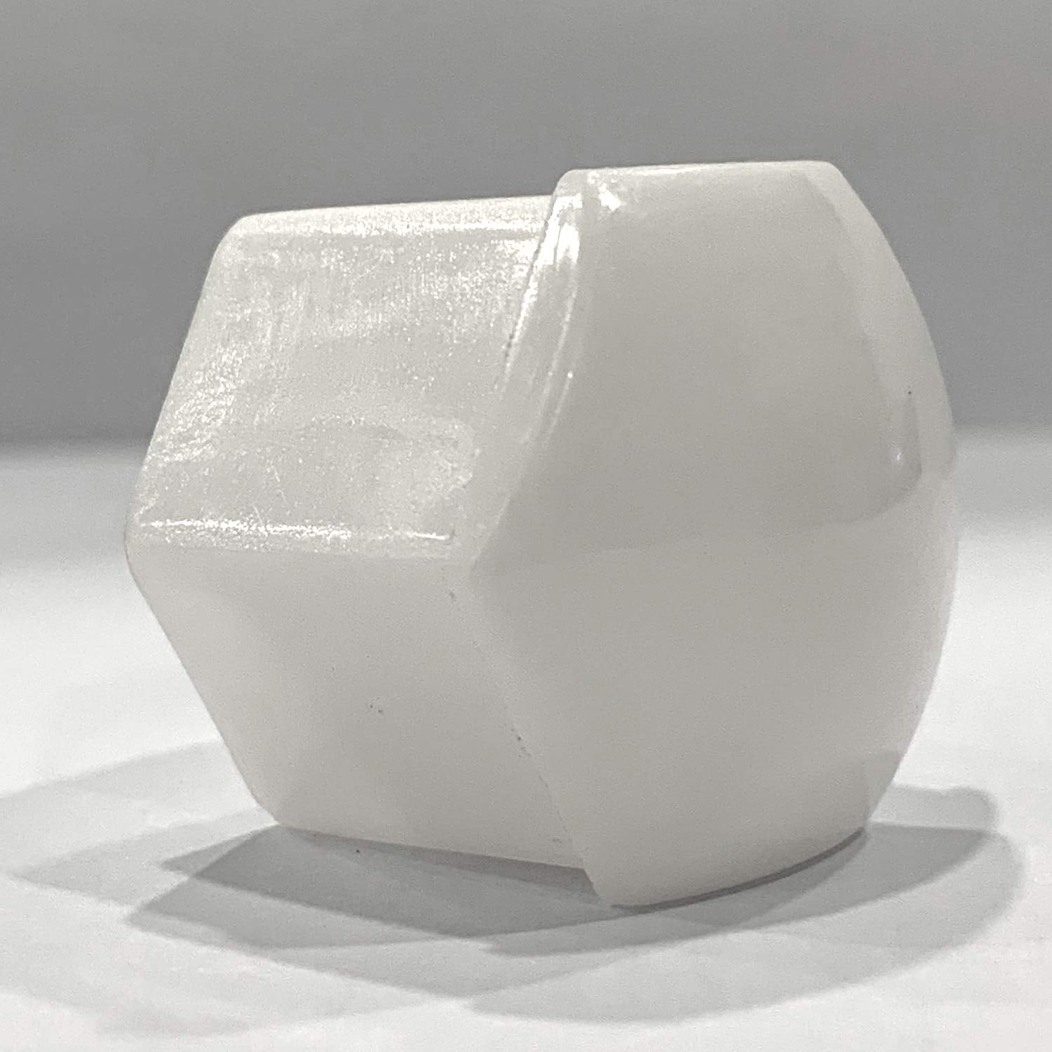 Modengzhe 20 Pcs Plastic Car Wheel Nut Lug Covers, 19Mm Inner Hex Width Car Wheel Bolt Dust Cap With Removal Clip, White