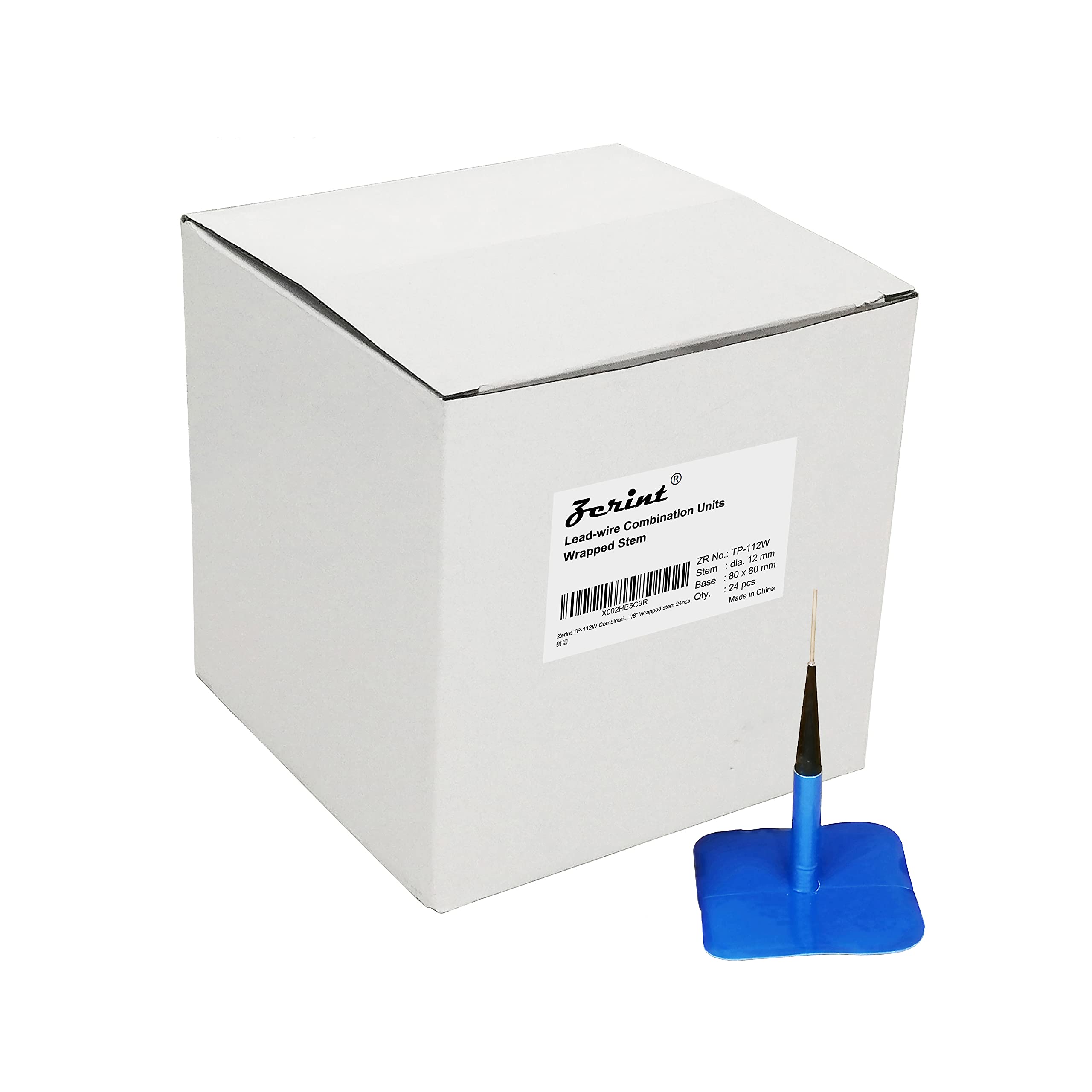 Tp-112W Combination Repair Unit, Tire Repair Patch Plug 1/2'' X 3 1/8'' Wrapped Stem 24 Pcs