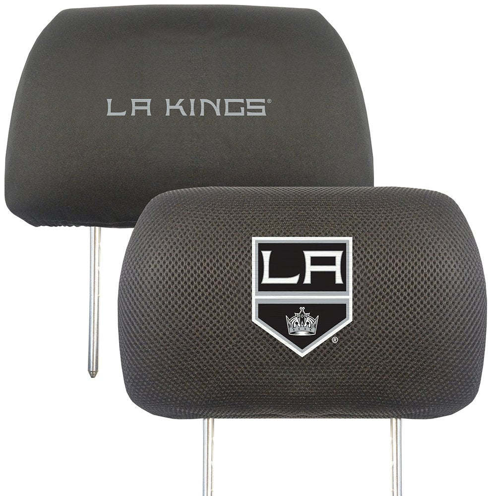 FANMATS 17164 Los Angeles Kings Embroidered Head Rest Cover Set - 2 Pieces