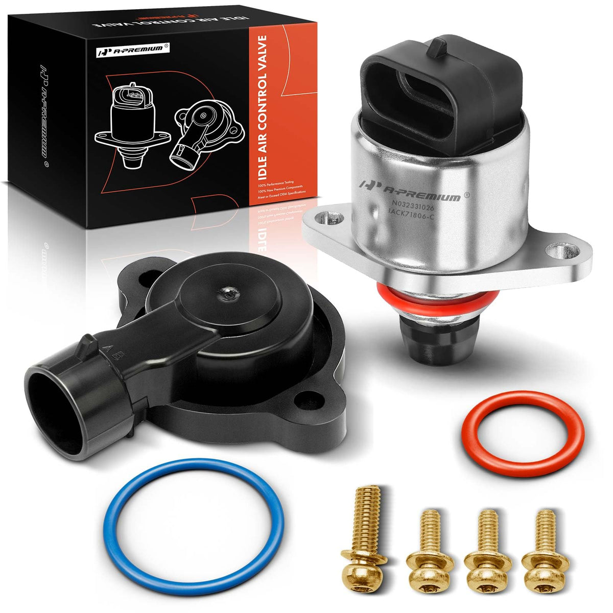 A-Premium Idle Air Control Valve Iac + Throttle Position Sensor Tps Compatible With Chevy, Gmc, Cadillac, Pontiac - 99-02 - Silv