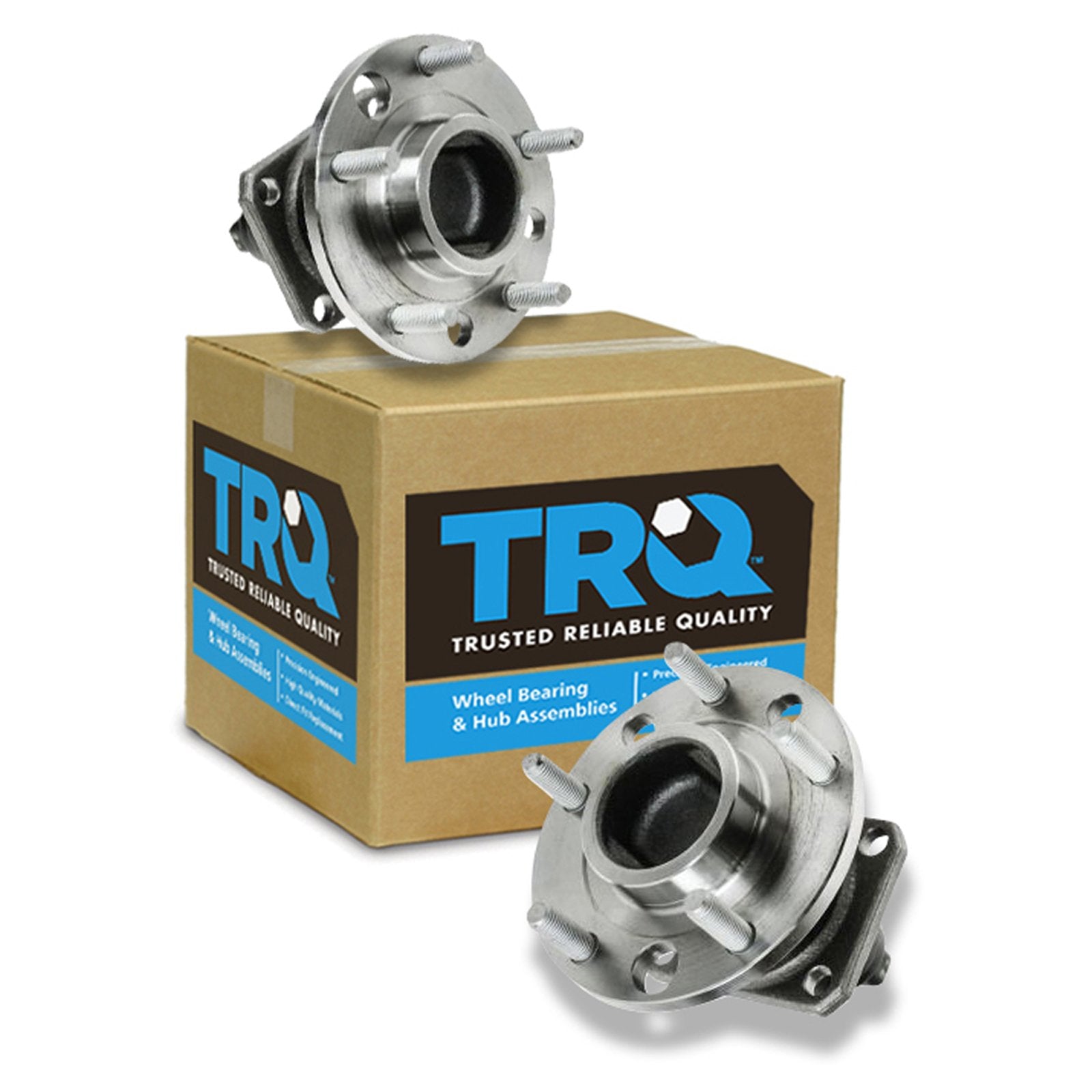 Trq Front Wheel Hub Bearings Assembly Set Compatible With 1991-1996 Chevrolet Corvette