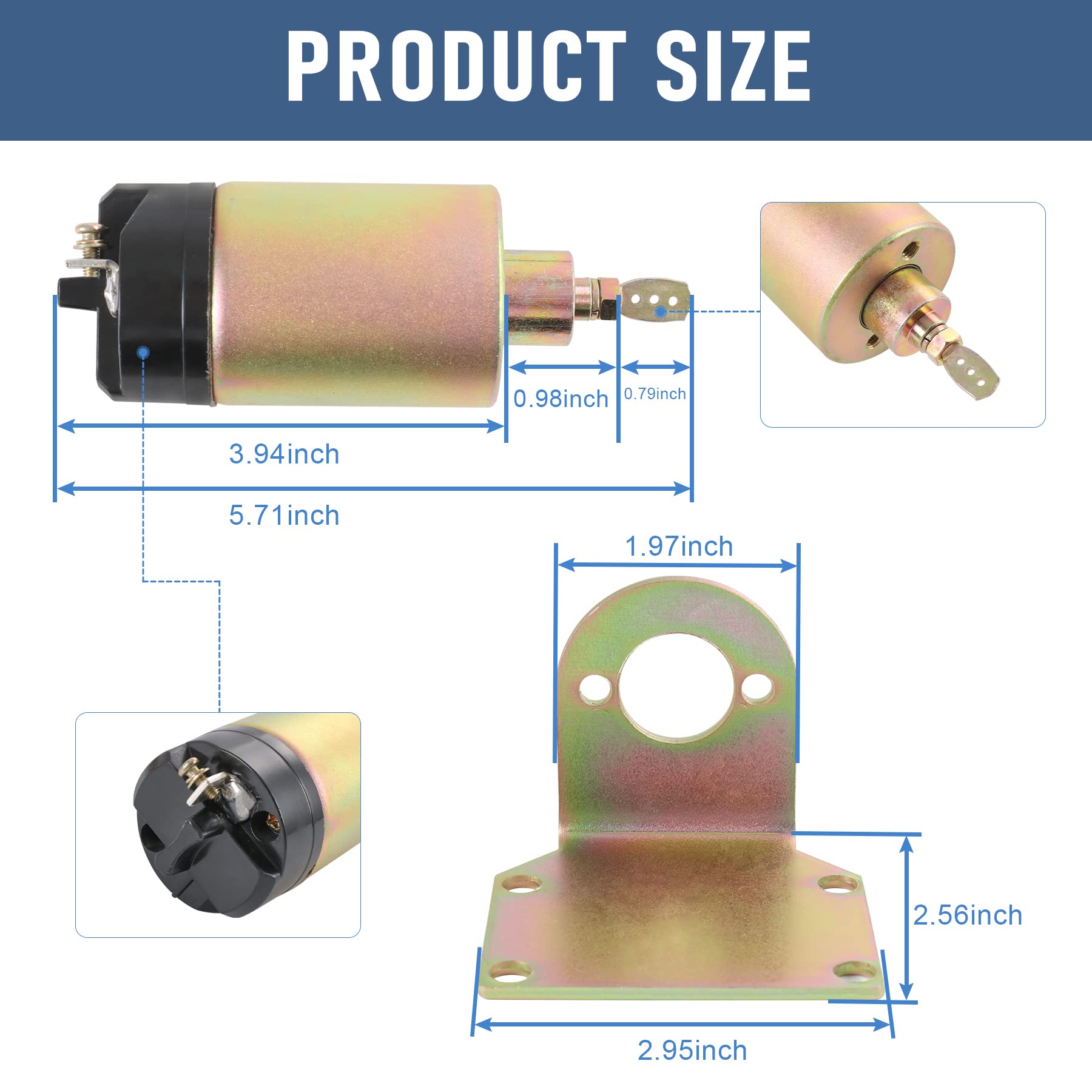 JDMSPEED 60 Pound Shaved Door Handle Trunk Solenoid Popper Kit Street Rod Design to Pop Open The Toughest Doors, Hoods and Trunk