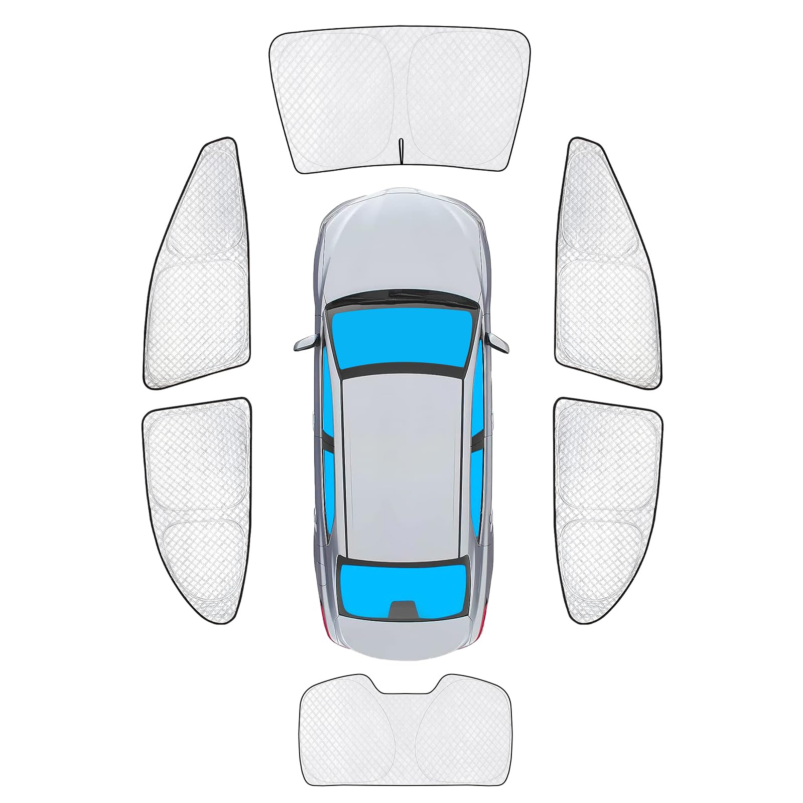 Kmf Windshield Sun Shade Replacement For For Toyota Camry Accessories 2018-2024,Rear Side Window Sun Shade Cover Sun Visor Shiel