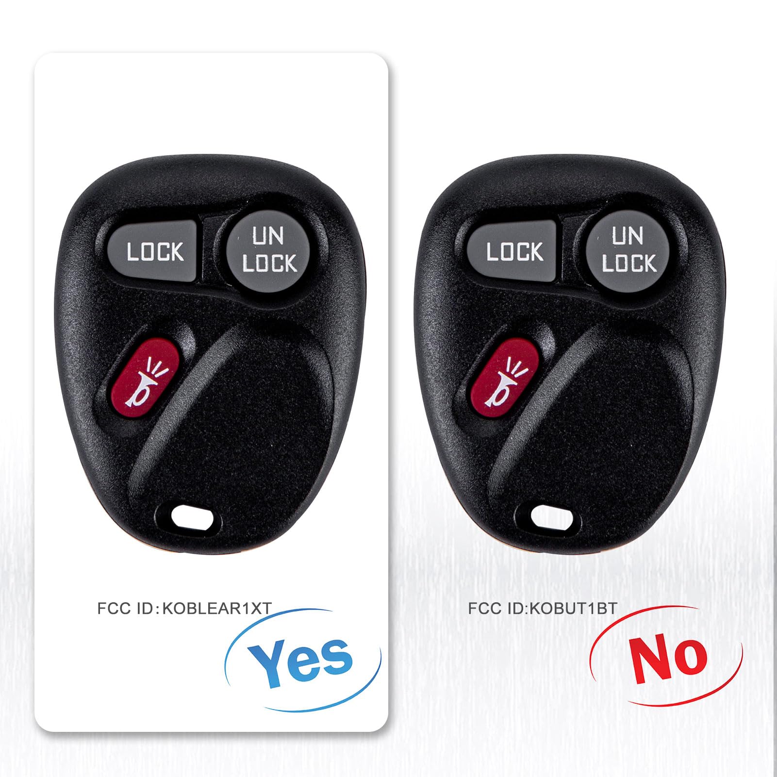 Bestkeys Keyless Entry Car Key Fob Vehicles That Use Koblear1Xt 15042968 Fit For 2001 - 2002 Tahoe Sierra Suburban Silverado Yuk