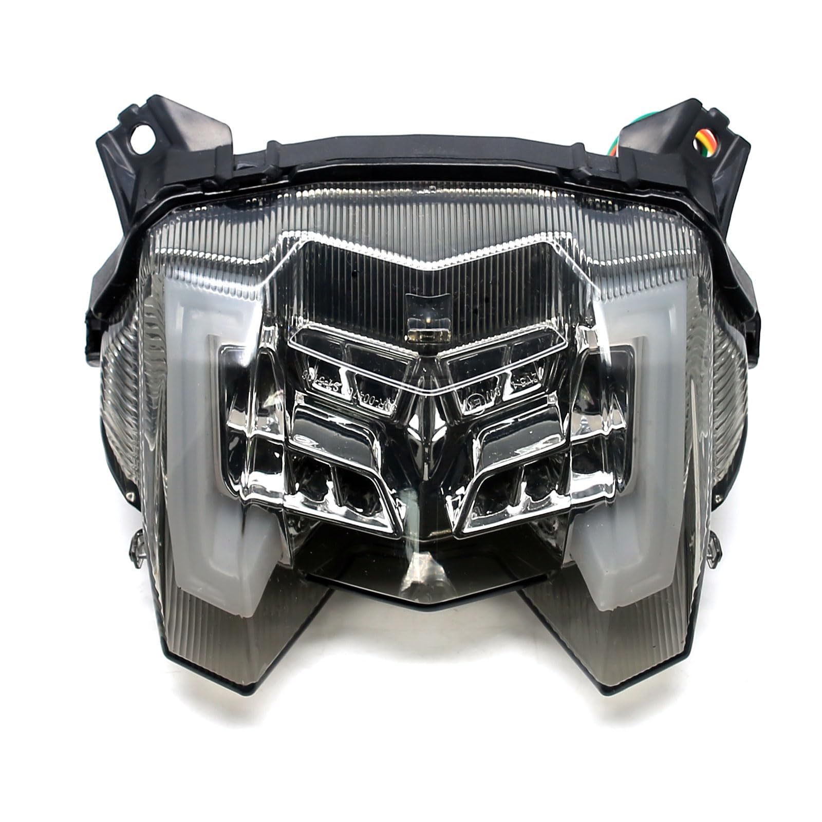 Mzs Motorcycle Tail Light, Led Integrated Turn Signal Blinker Smoke Lens Compatible With Fz09 Fz-09 2017 / Mt09 Mt-09 2018-2020