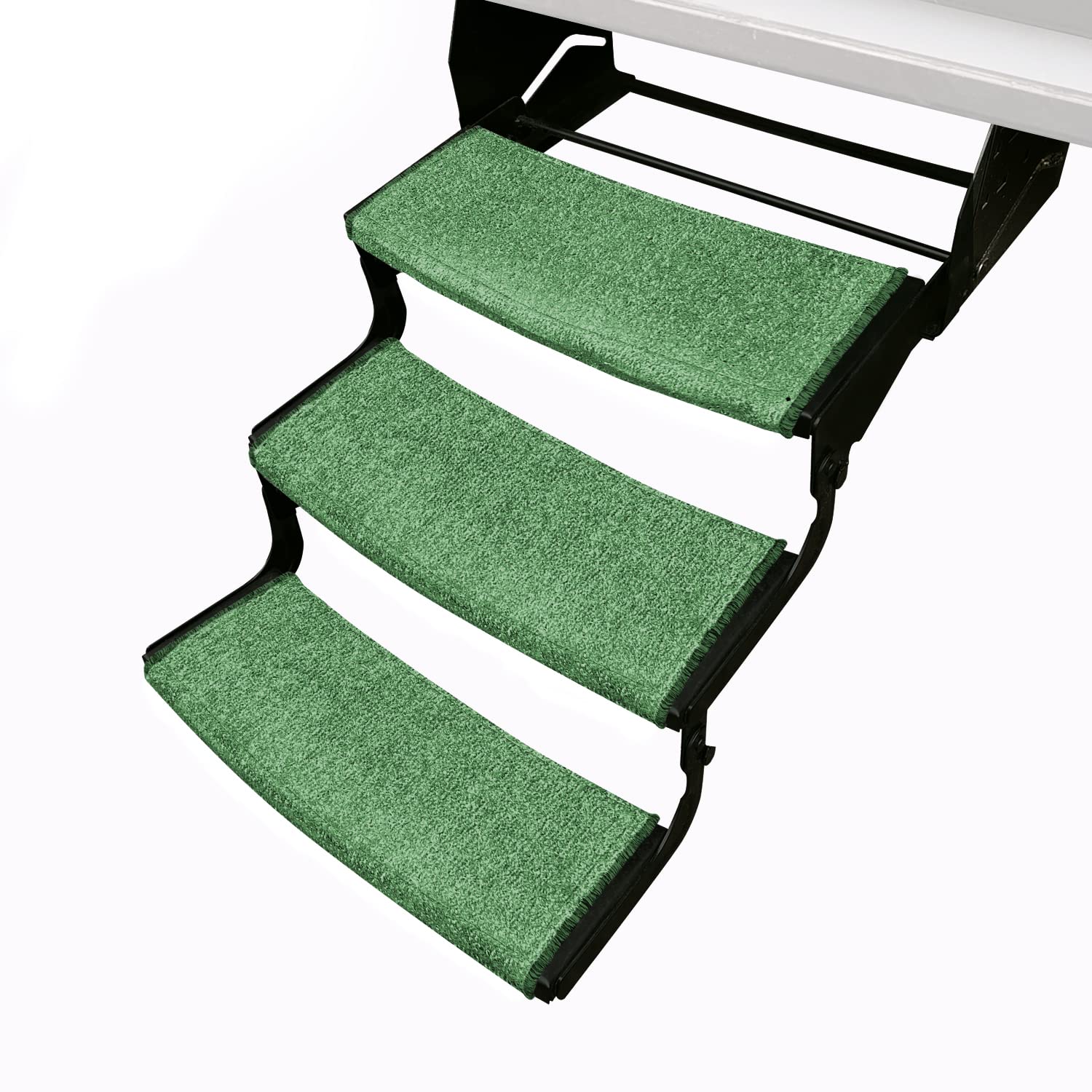 Prest-O-Fit 3-Pack 2-4044 Wraparound Radius Rv Step Rug Green 22 In. Wide