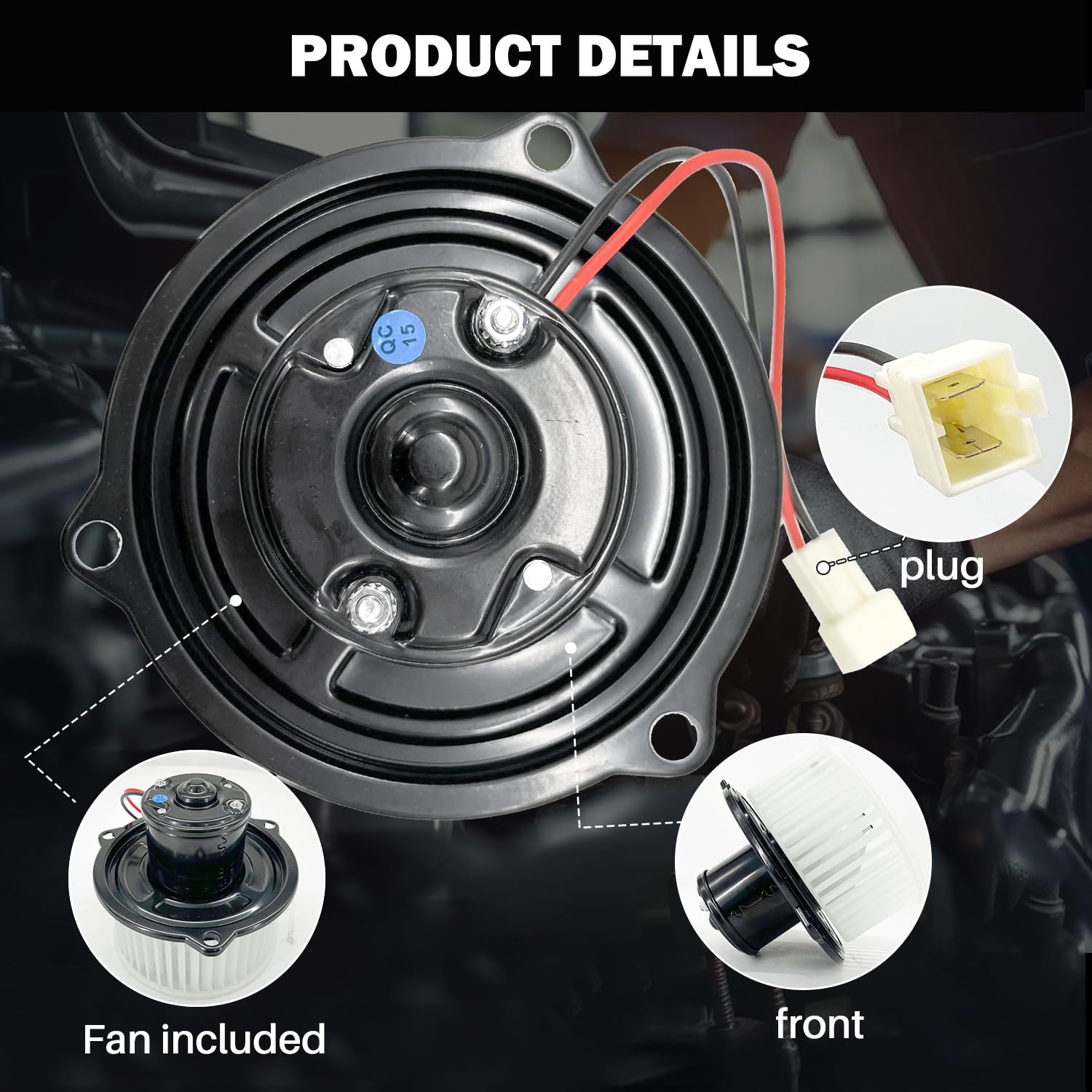 Aspligo 700010 Ac Heater Blower Motor Fan Assembly Fit For Dodge Ram 1500 Pickup 1994-2002, Ram 2500 Pickup 1994-2002, Ram 3500