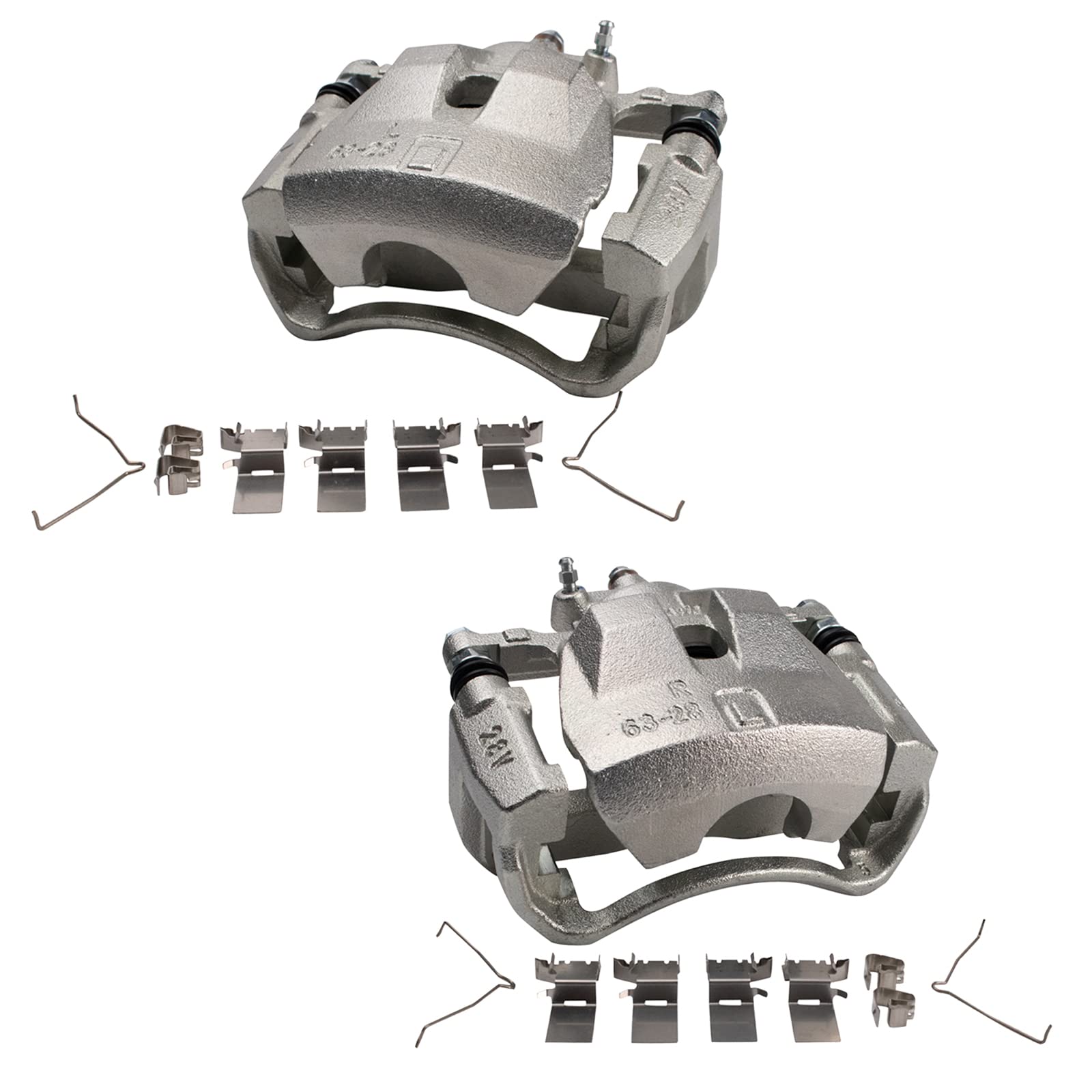 Trq Front Brake Caliper Set Compatible With 2007-2012 Lexus Es350 2007-2011 Toyota Camry