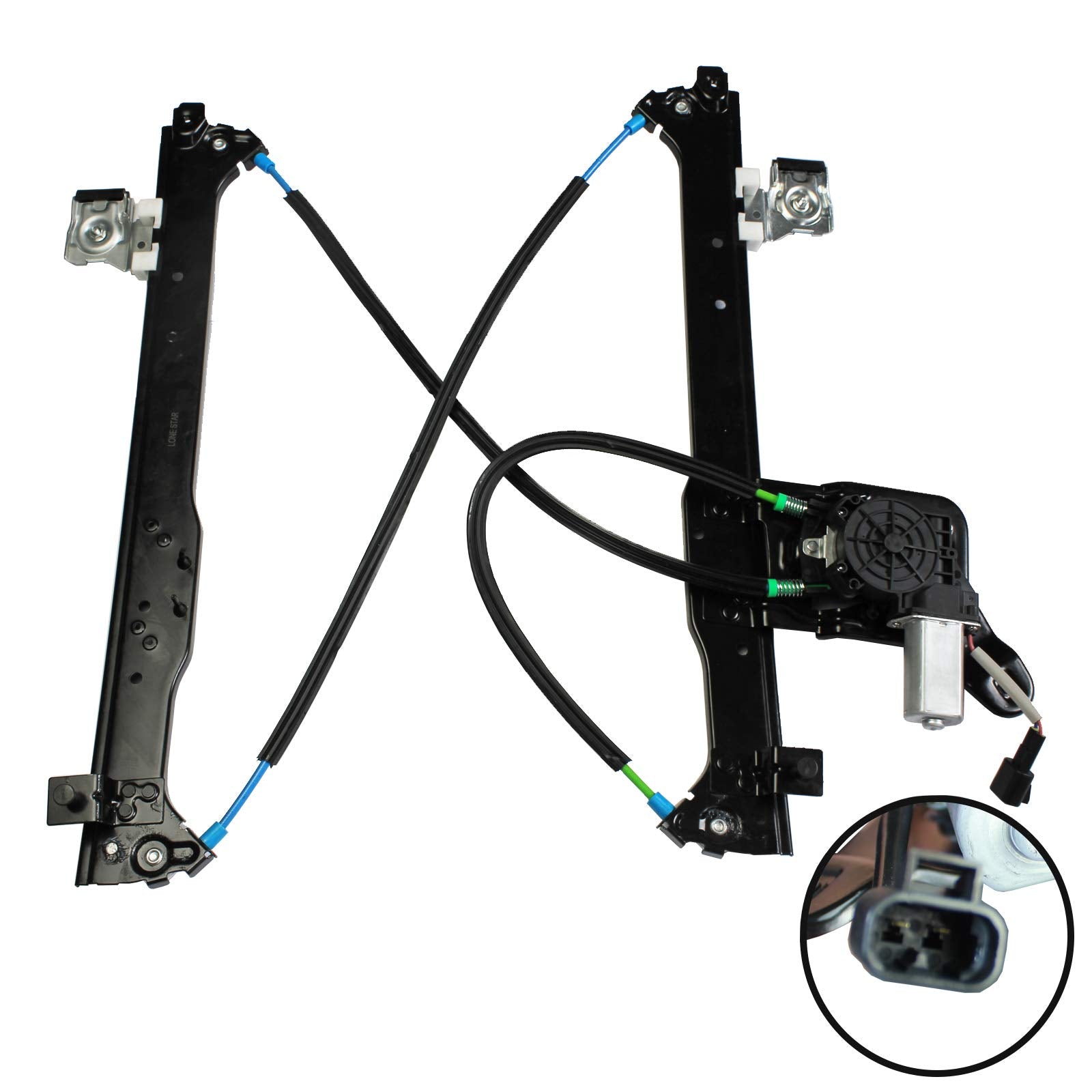 Laformo 741-578 Rear Driver Side Power Window Regulator With Motor Assembly Compatible With Silverado/Suburban/Avalanche 1500 25