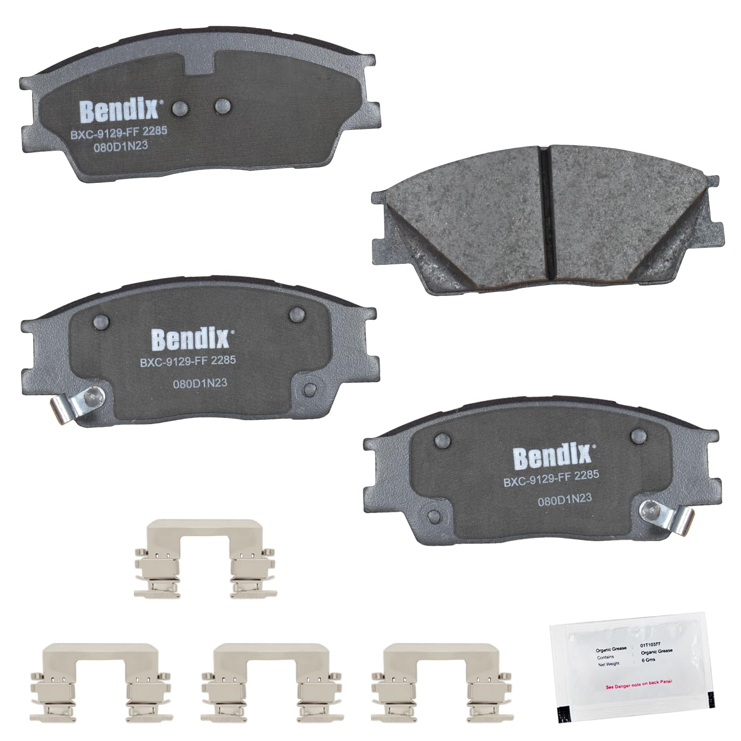 Bendix Priority1 Cfc2285 Ceramic Front Brake Pads For Hyundai Venue 2024-2020, Kia Soul 2023-2020