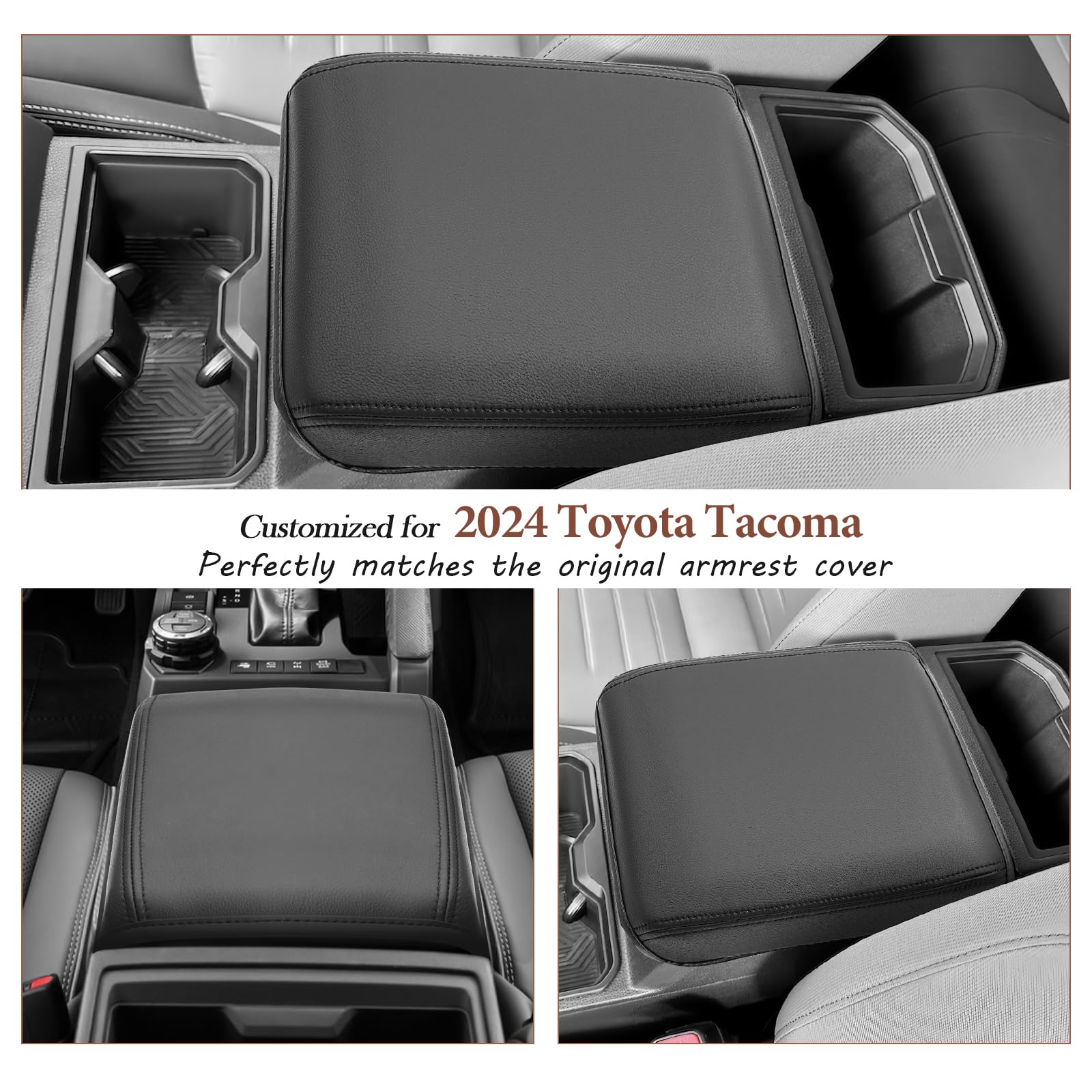 Sktu For 2024 2025 Toyota Tacoma Center Console Cover 2024 2025 Tacoma (Sr/Sr5/Trd/Limited/Trailhunter/Trd Pro) Armrest Cover Toyota Tacoma 2024 2025 Accessories Center Console Cushion