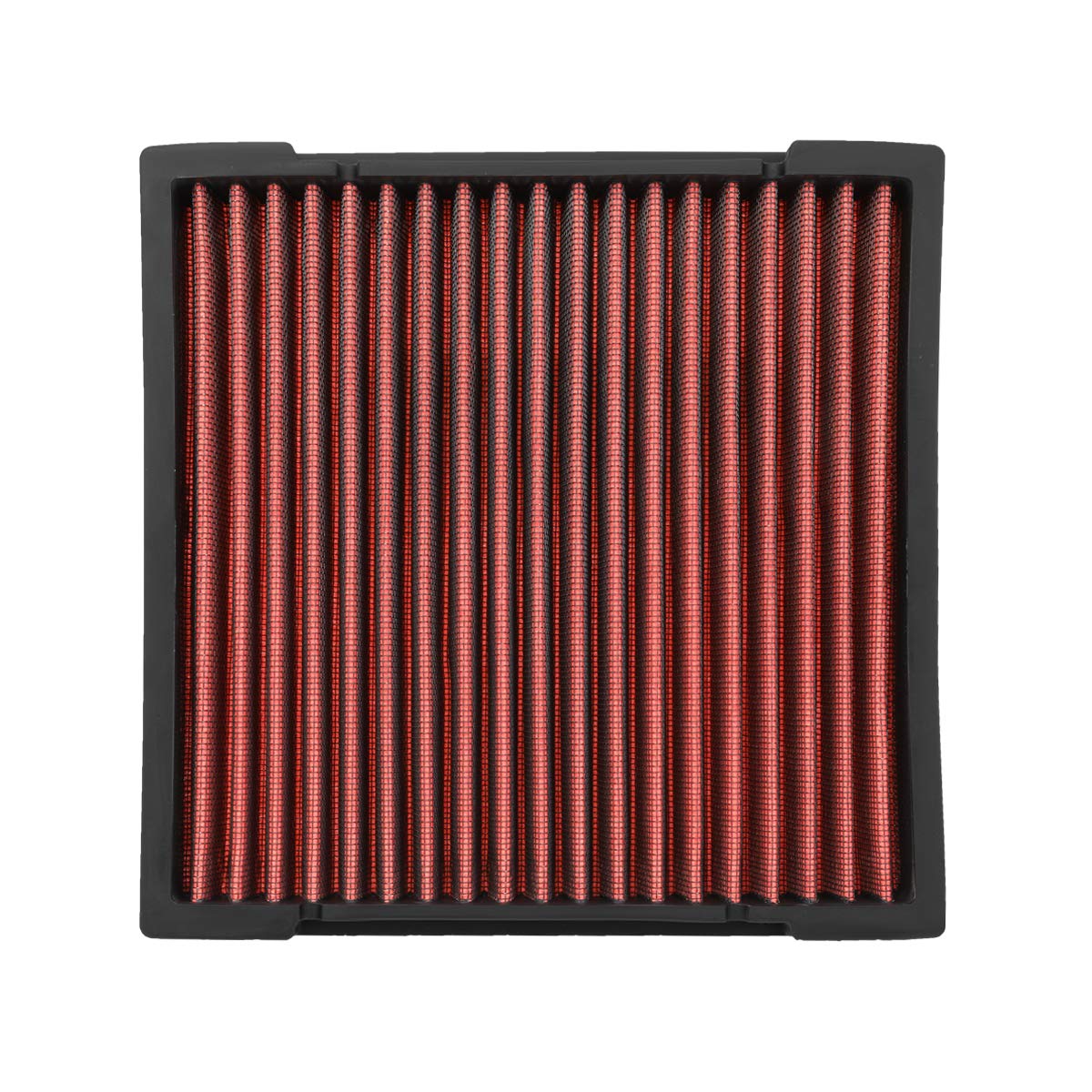 Reusable Drop-In Cabin Air Filter Panel Compatible With 09-19 Honda Civic/Fit/Crv/Crz/Hrv/Insight/Odyssey (Red)