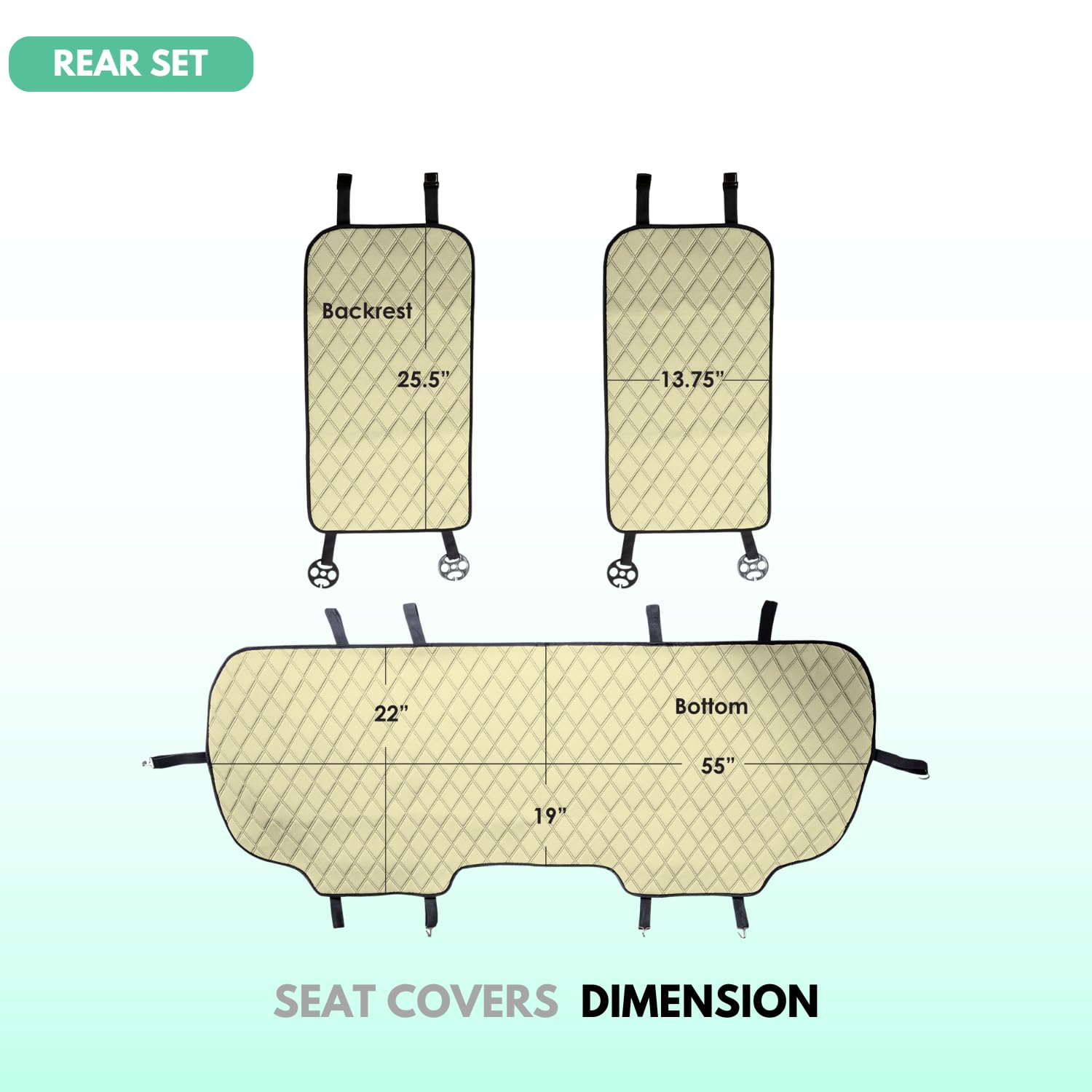 Fh Group Car Seat Cushion Neosupreme Automotive Seat Cushions - Universal Fit, Rear Car Seat Cushion, Car Seat Cushions With Non