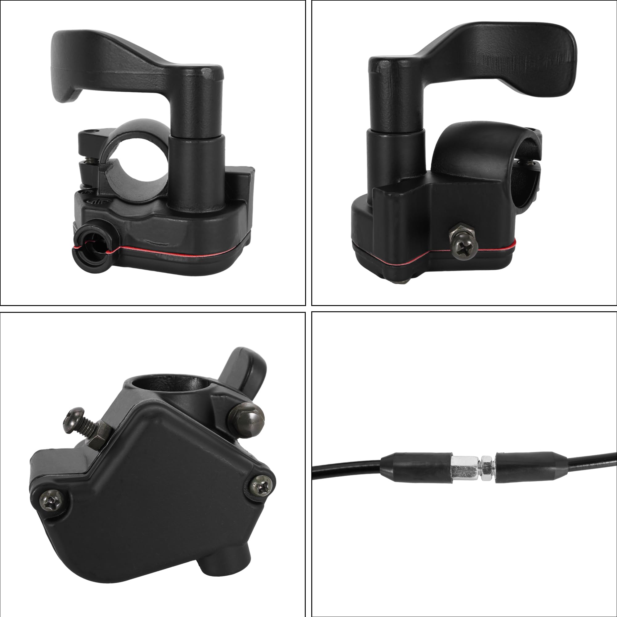 Rutu 7/8'' 22Mm Thumb Throttle Cable Accelerator Handle Assembly For 50Cc 70Cc 90Cc 110Cc 125Cc 250Cc 4 Wheeler Atv Quad Go Kart Baja Mini Pit Bike