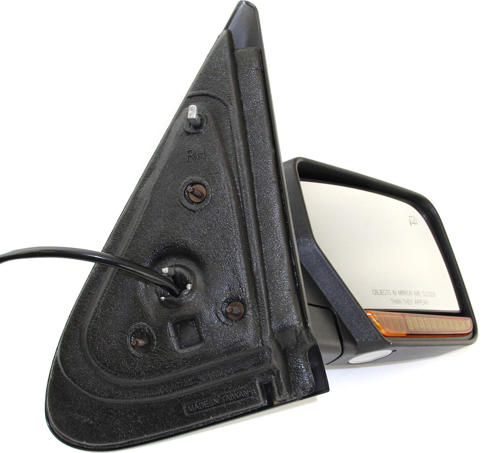 Kool-Vue Mirror Compatible With 2007-2010 Ford Expedition Passenger Side With Heated, Manual Folding, Puddle Light Fo1321363