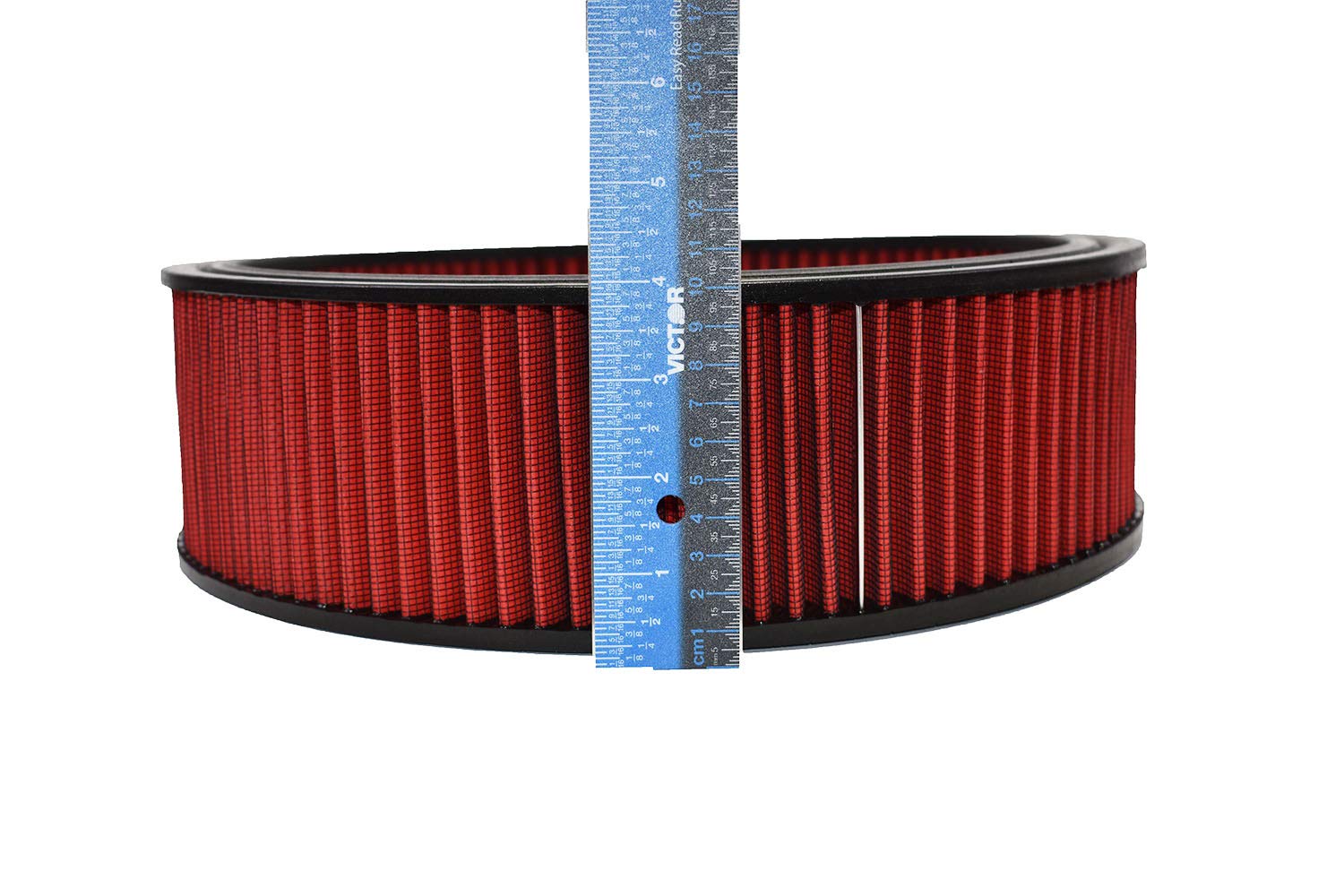 A-Team Performance - Air Filter Element Air Cleaner High Flow Replacement Washable and Reusable Round Cotton Fiber - Compatible