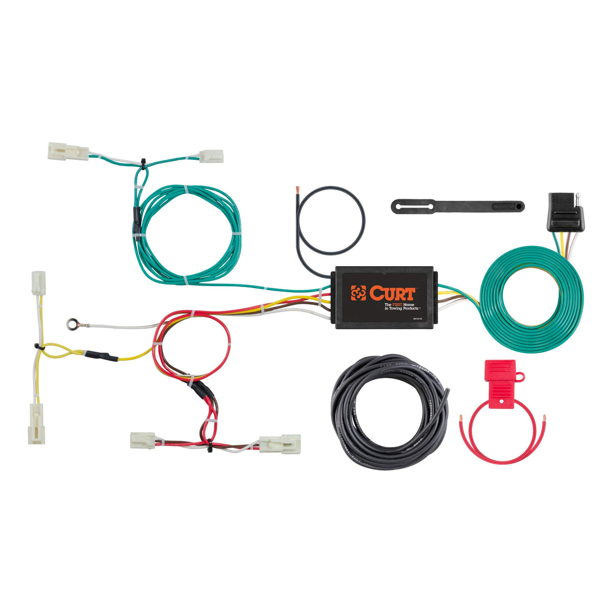 CURT 56311 Vehicle-Side Custom 4-Pin Trailer Wiring Harness, Fits Select Scion iA