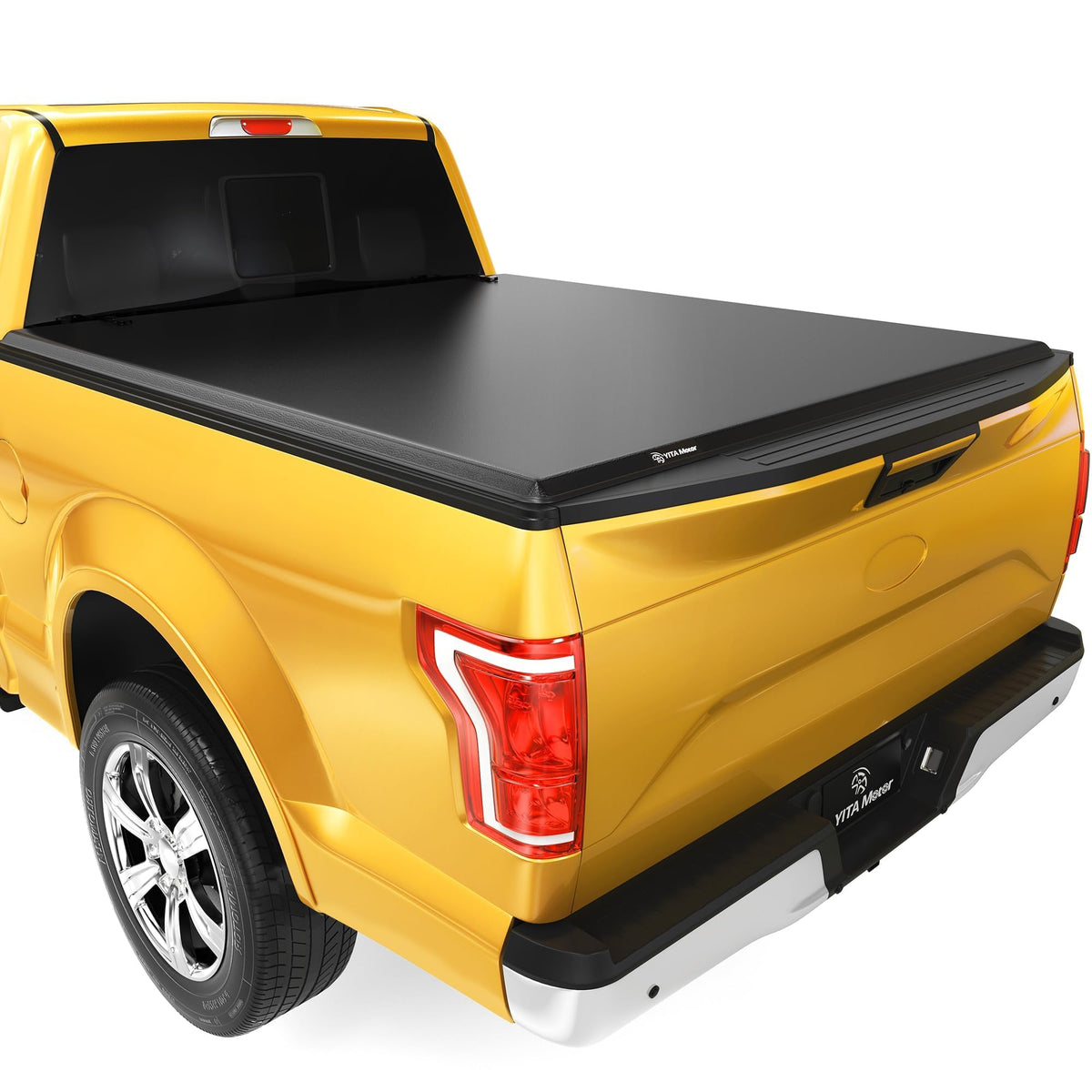Yitamotor Soft Tri-Fold Truck Bed Tonneau Cover Compatible With 2015-2025 Ford F-150 5.5 Ft Bed