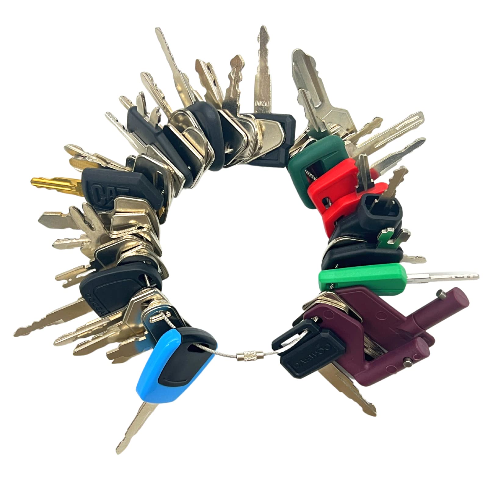 42 Heavy Construction Equipment Machine Operator Ignition Master Keys Set Fits Caterpillar Bobcat Jd Case Jlg Jcb Volvo Hyster F