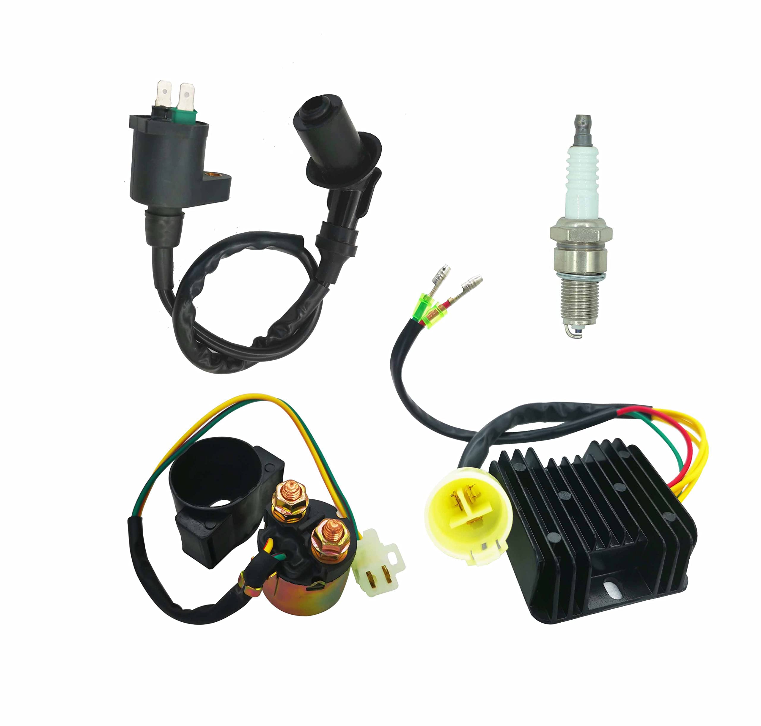 Voltage Regulator Rectifier With Ignition Coil&Starter Solenoid Relay For Honda Fourtrax 300 Trx300 Trx300Fw 4X4 1993-2000