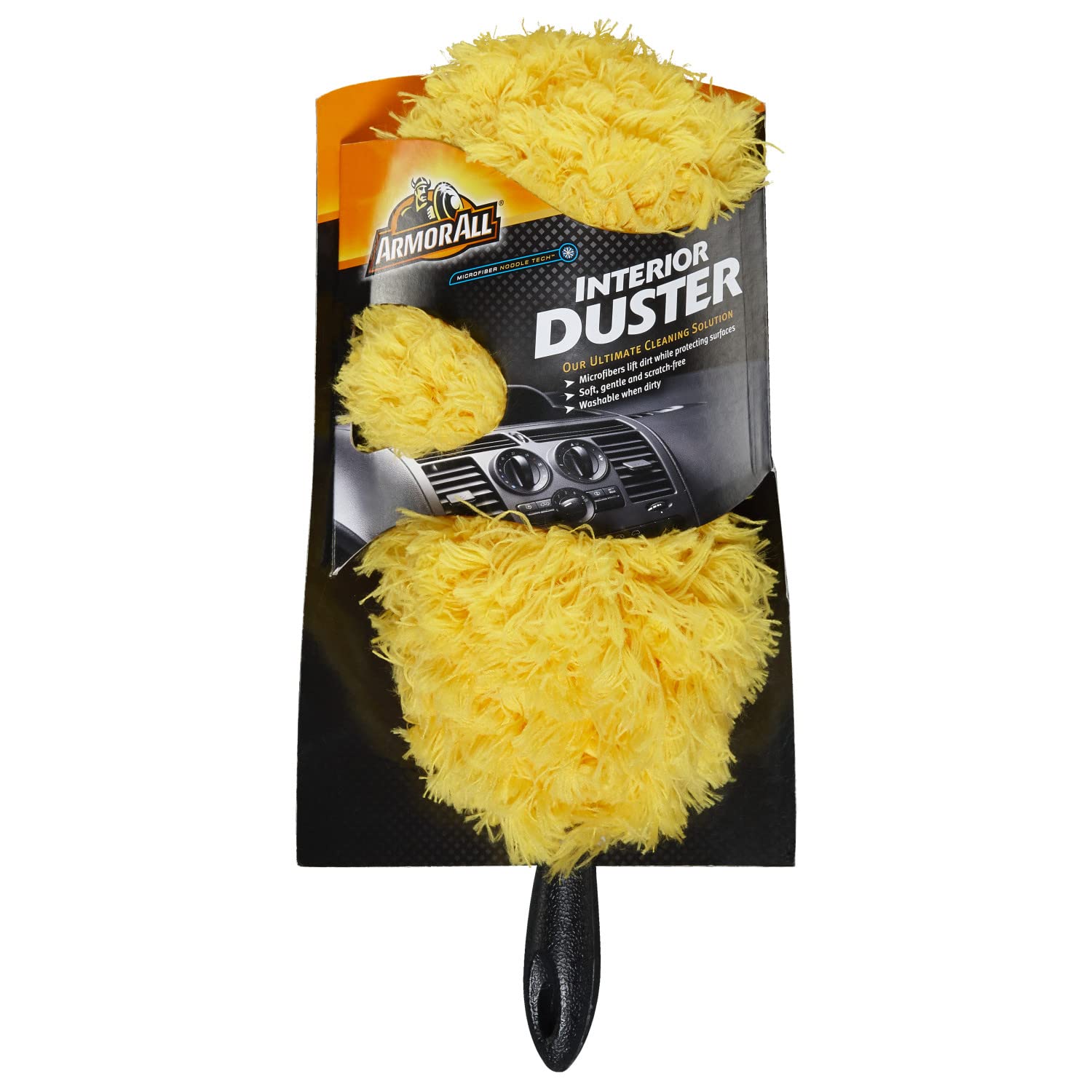 Armor All Car Interior Duster, Scratch-Free Microfiber Car Duster With Handle