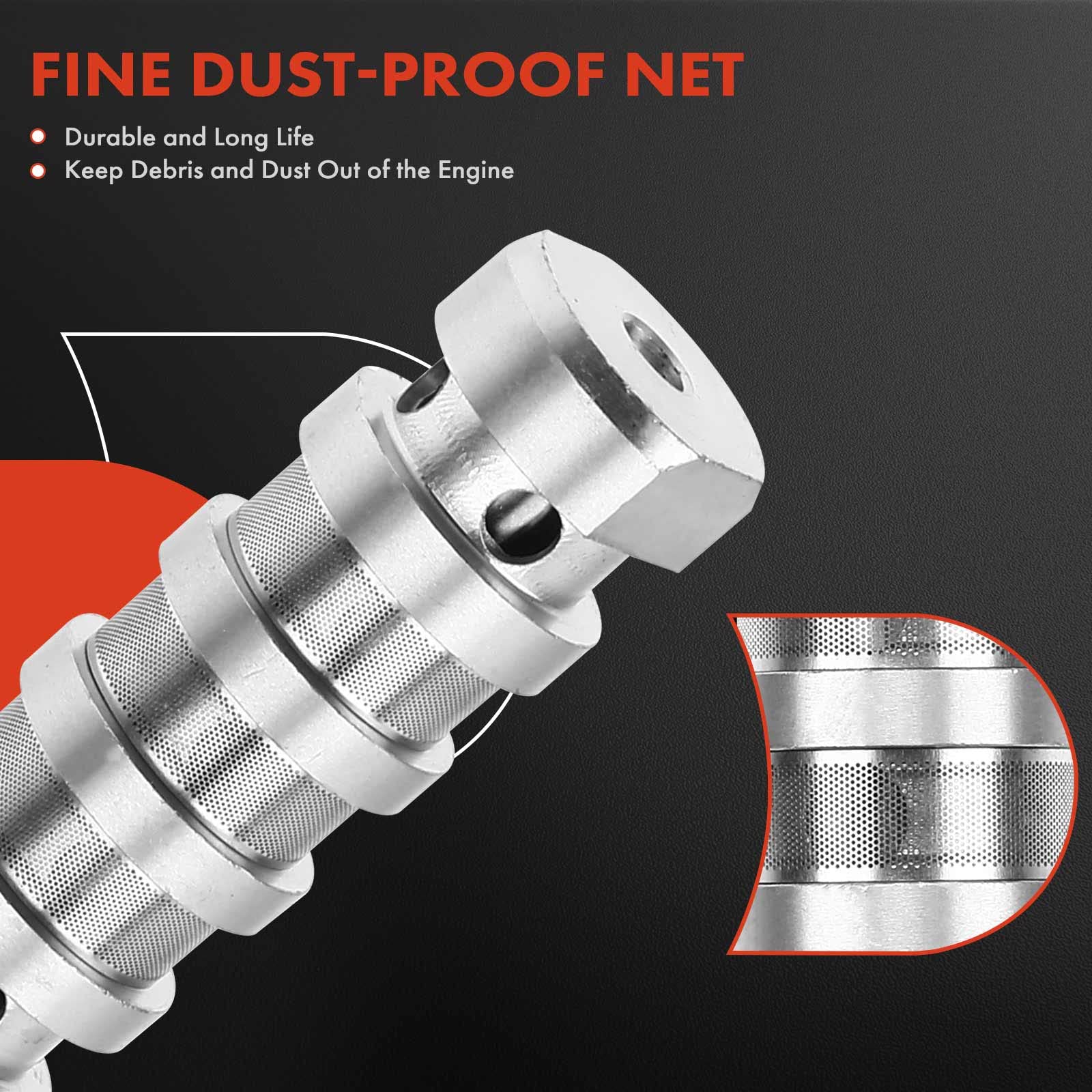 A-Premium Intake Or Exhaust Engine Variable Valve Timing (Vvt) Solenoid Compatible With Hyundai & Kia - Accent, Elantra, Sonata, Tucson, Forte, Optima, Rio, Soul - L4 1.6L - Replace# 24355-2B700