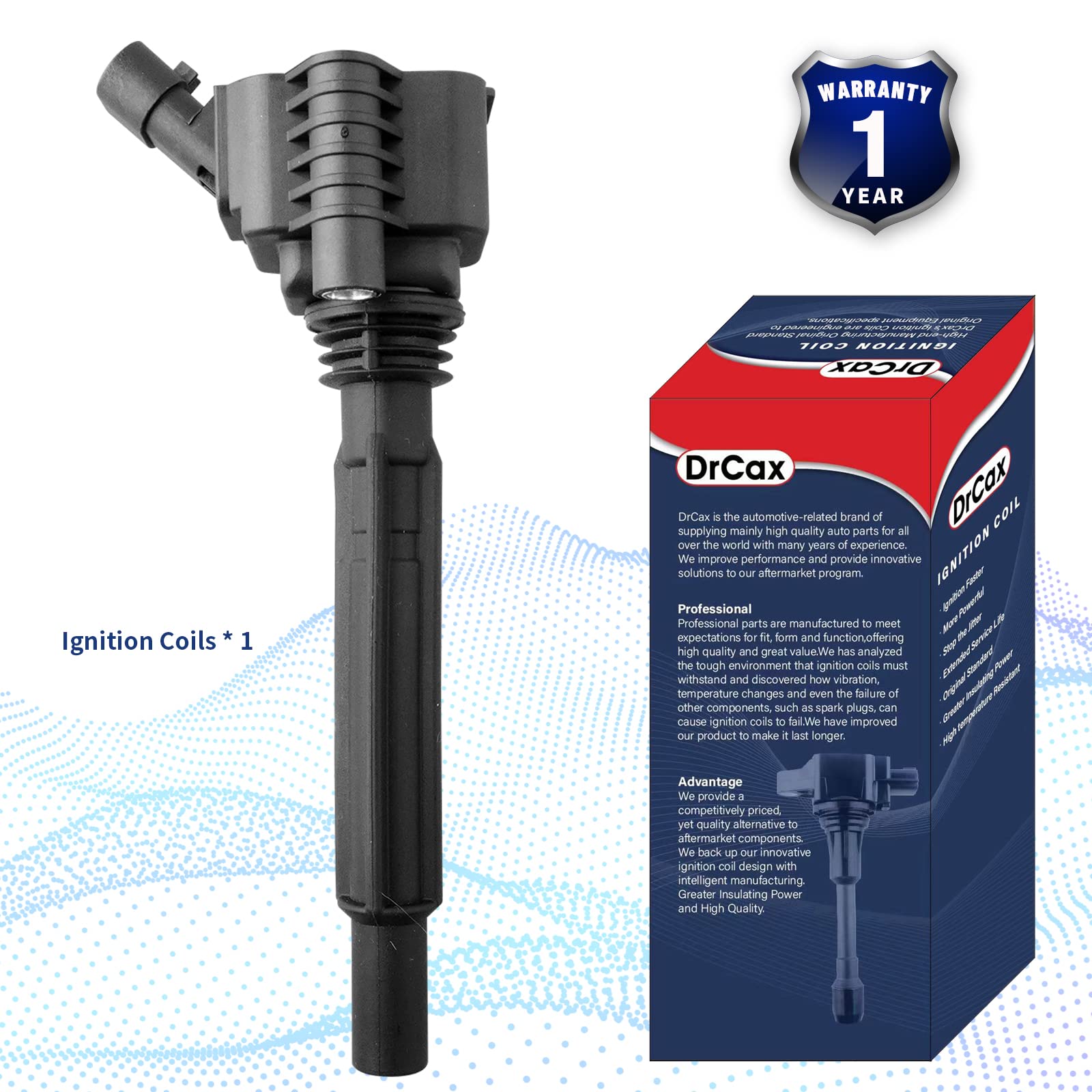 Drcax Oem Ignition Coil Uf673 Compatible With Dodge Dart 2013-2016 Fiat 500 2012-2017 Replaces 68081914Ac 68081914Aa - 1.4L L4 E