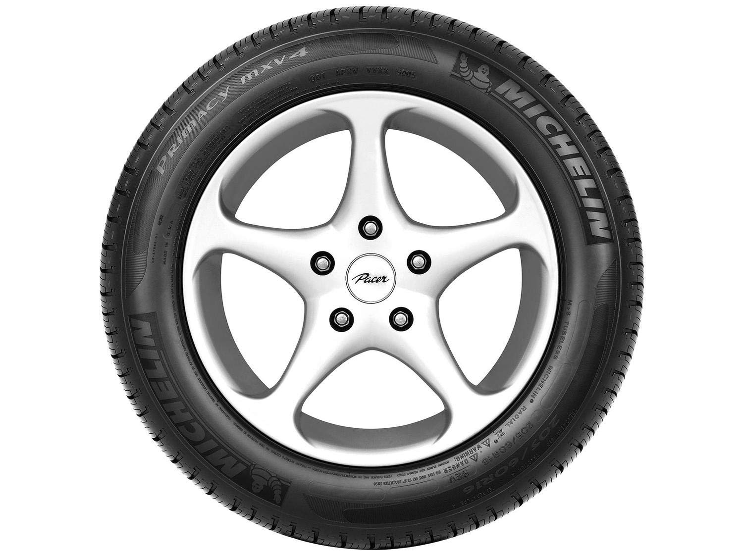 Michelin Primacy MXV4 All Season Radial Car Tire for Luxury Performance Touring, 215/55R17 94V