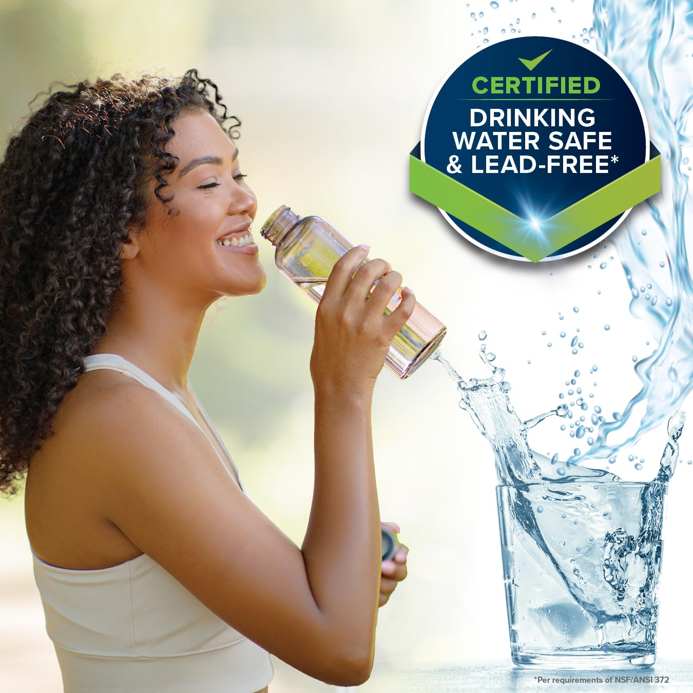 Camco Brass Marine / RV Water Pressure Regulator - Protects RV Kitchen Small Appliances, Plumbing & Hoses - Reduces RV Water Pre