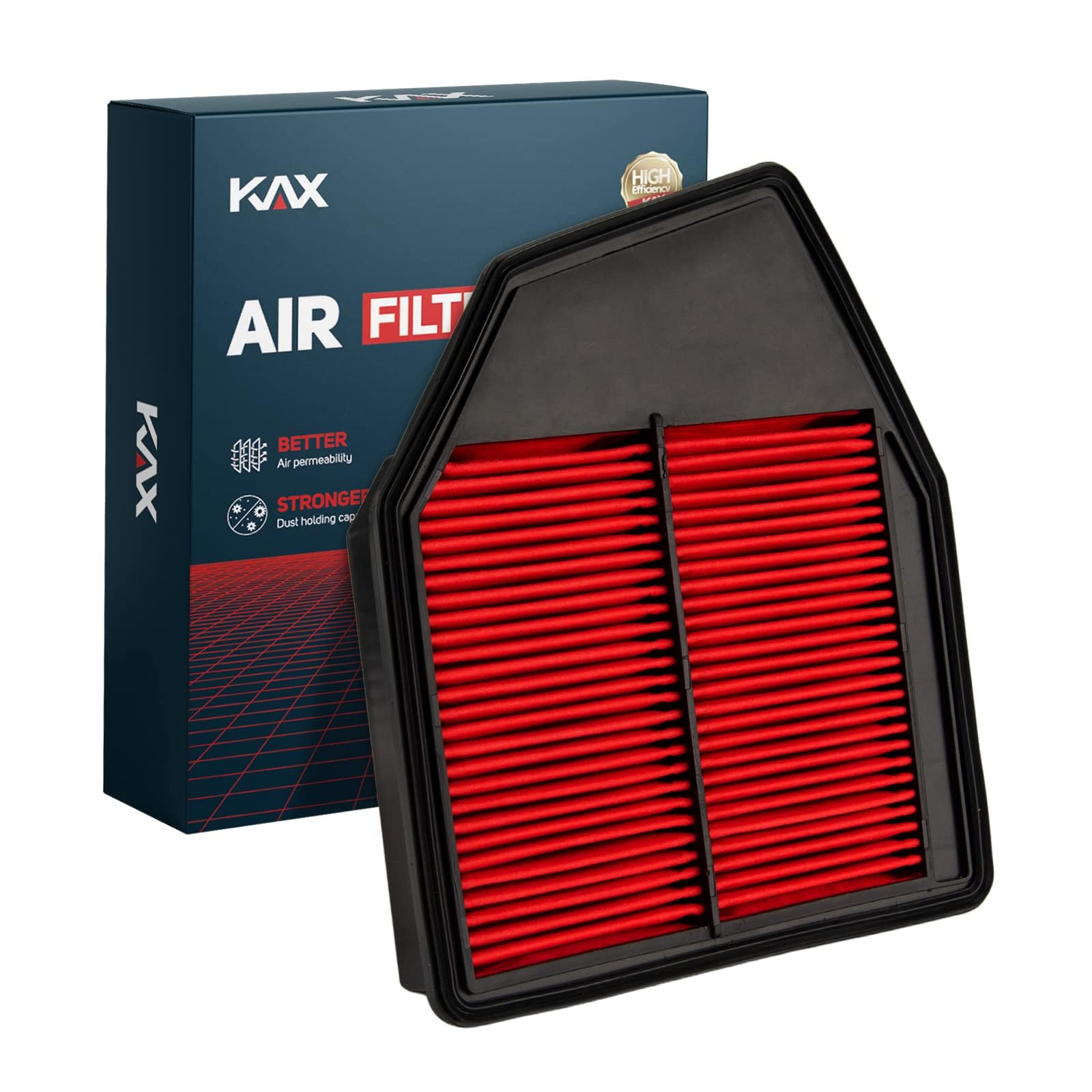 KAX Premium Engine Air Filter, GAF012 (CA10467) Replacement for Honda Accord 2008-2012 2.4L, Crosstour 2012-2015 2.4L, Filter wi