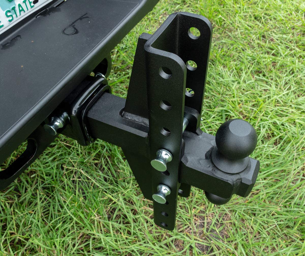 Bulletproof Hitches 2.5'' Adjustable Extreme Duty (36,000Lb Rating) Offset 4'' & 6'' Drop/Rise Trailer Hitch With 2'' And 2 5/16