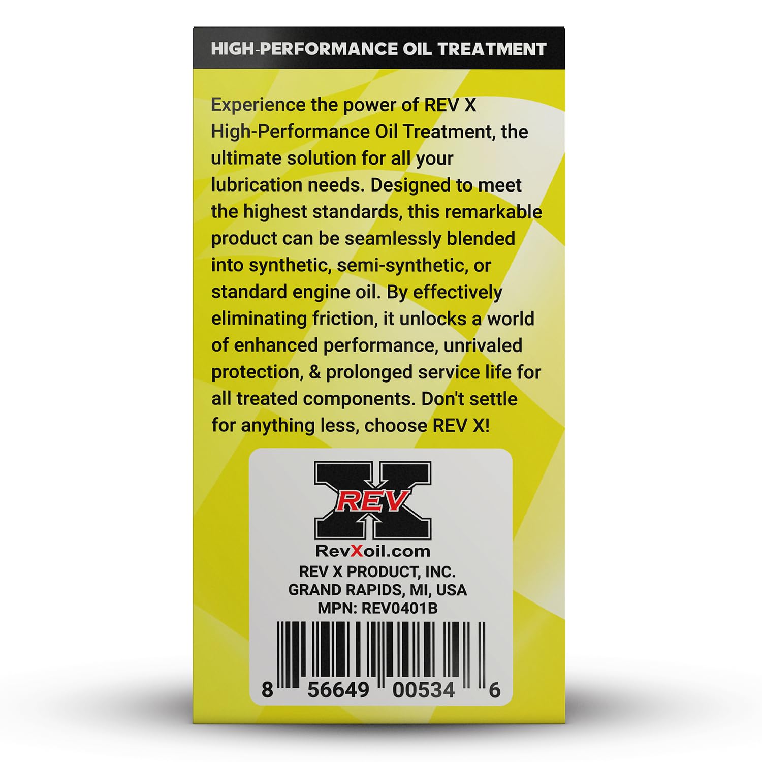 REV X High Performance Oil Additive - 4 fl. oz. (4 Pack)