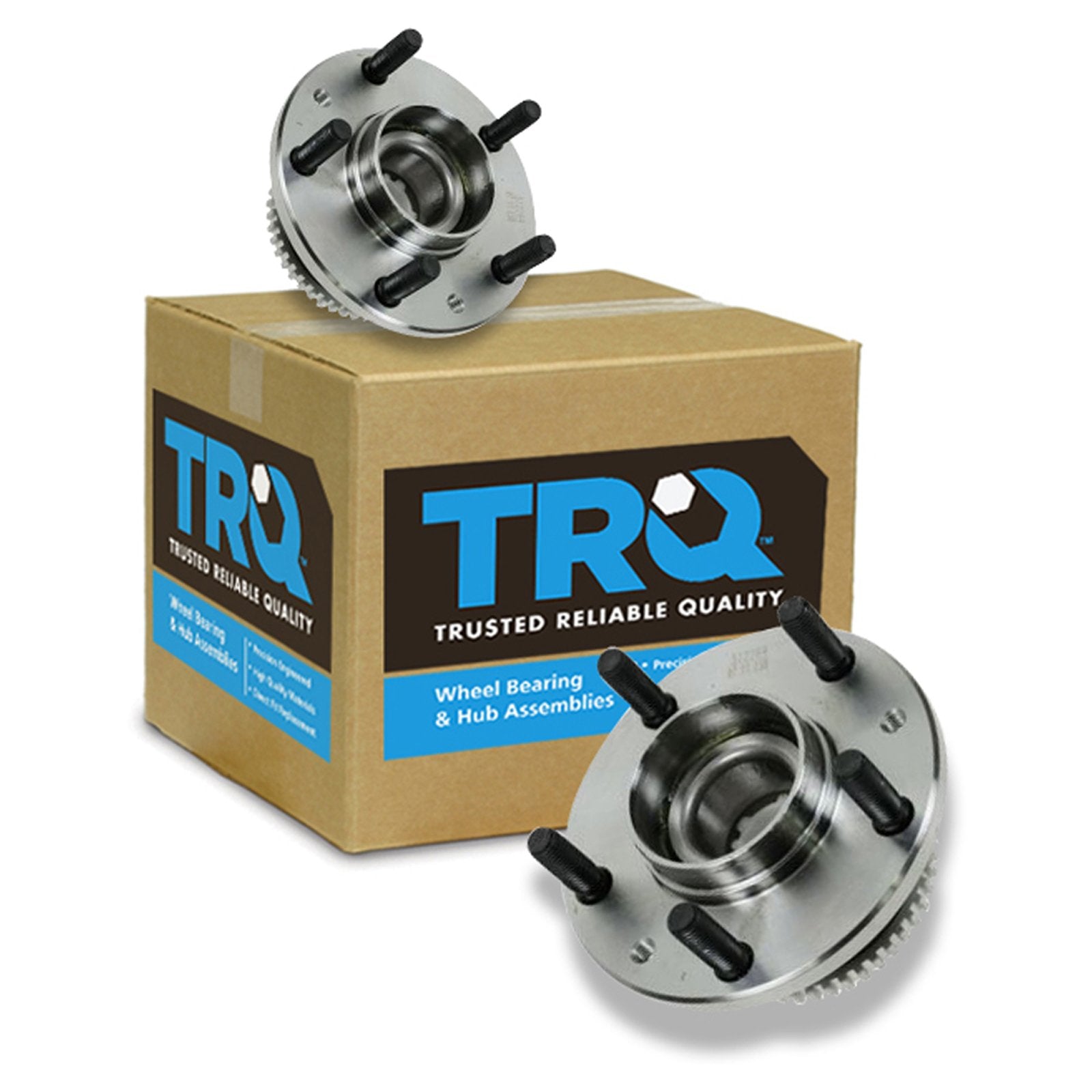 Trq Rear Wheel Hub Bearings Assembly Set Compatible With 2006-2012 Ford Fusion 2007-2012 Lincoln Mkz 2006 Zephyr 2003-2008 Mazda